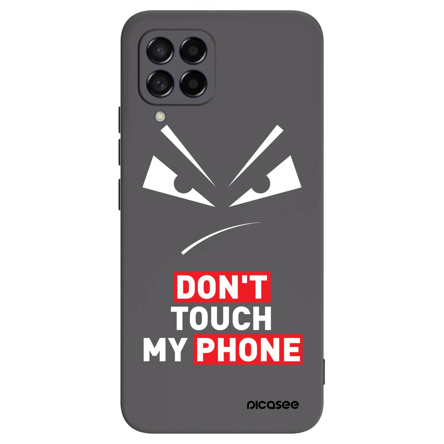 Picasee silikónový čierny obal pre Samsung Galaxy M53 5G - Evil Eye - Transparent