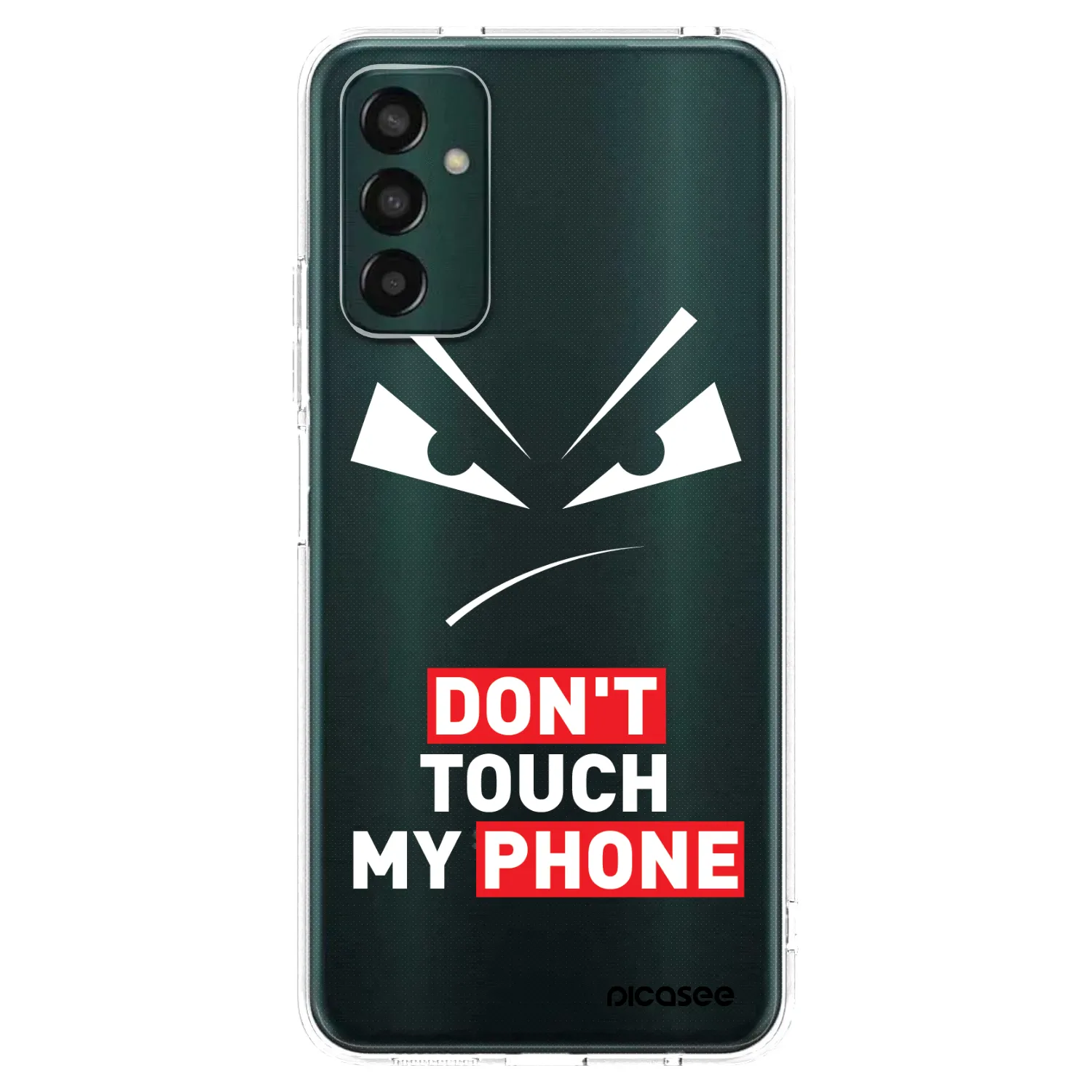 Picasee silikónový prehľadný obal pre Samsung Galaxy M13 M135F - Evil Eye - Transparent