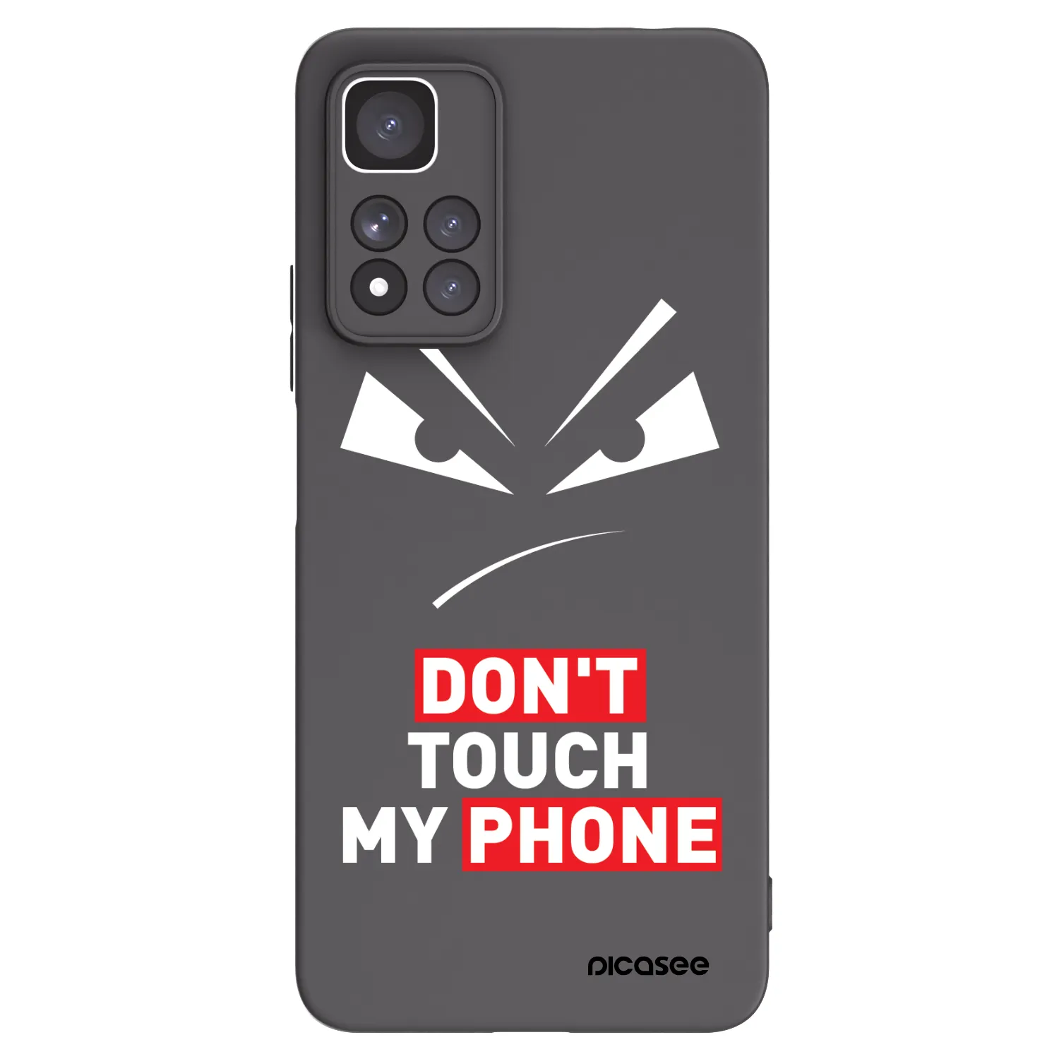Picasee silikónový čierny obal pre Xiaomi Redmi Note 11 Pro+ 5G - Evil Eye - Transparent