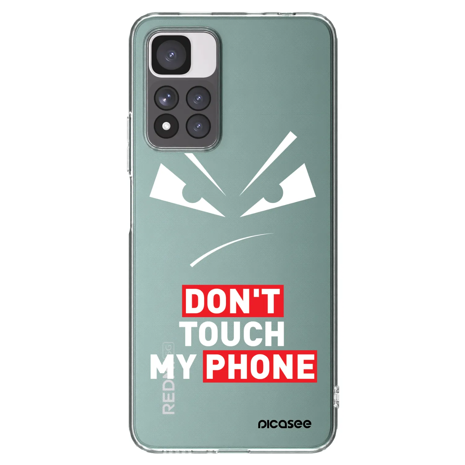 Picasee silikónový prehľadný obal pre Xiaomi Redmi Note 11 Pro+ 5G - Evil Eye - Transparent