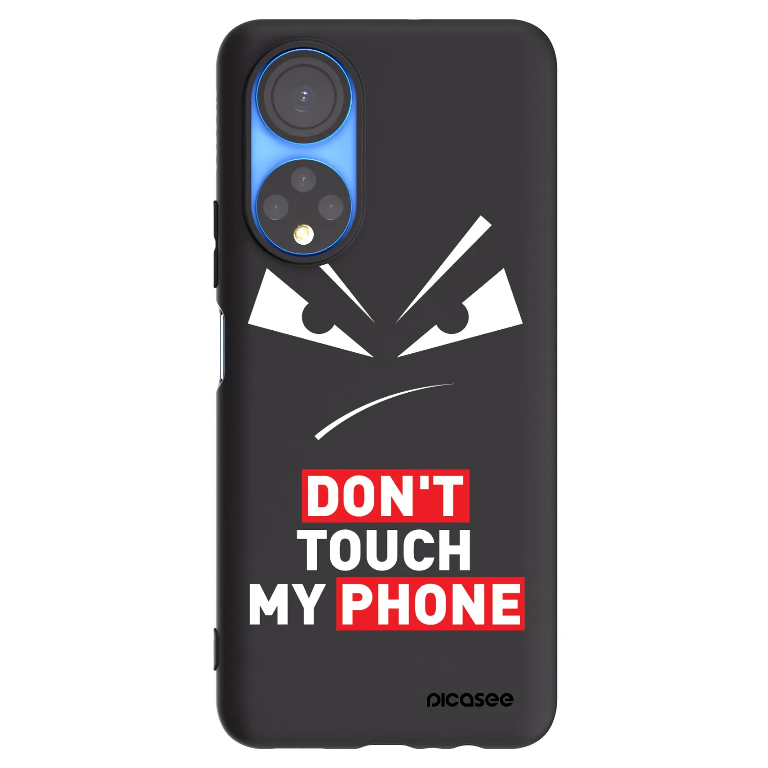 Picasee silikónový čierny obal pre Honor X7 - Evil Eye - Transparent