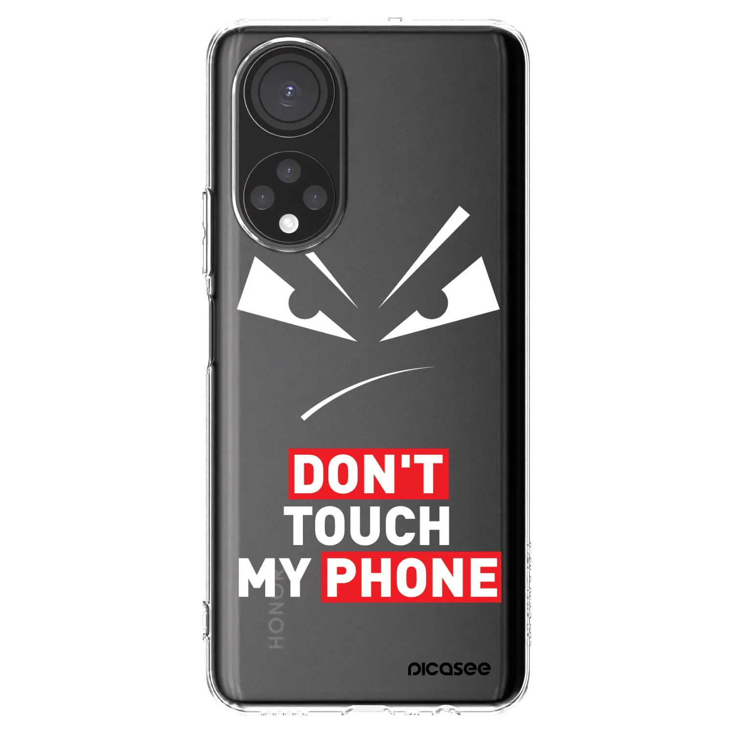Picasee silikónový prehľadný obal pre Honor X7 - Evil Eye - Transparent