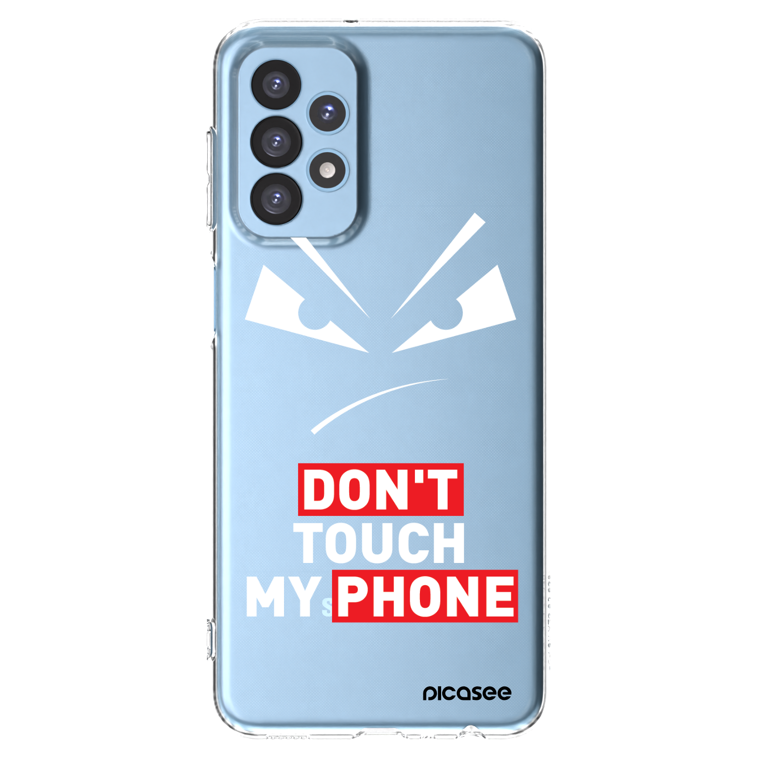 Picasee silikónový prehľadný obal pre Samsung Galaxy A23 A235F 4G - Evil Eye - Transparent