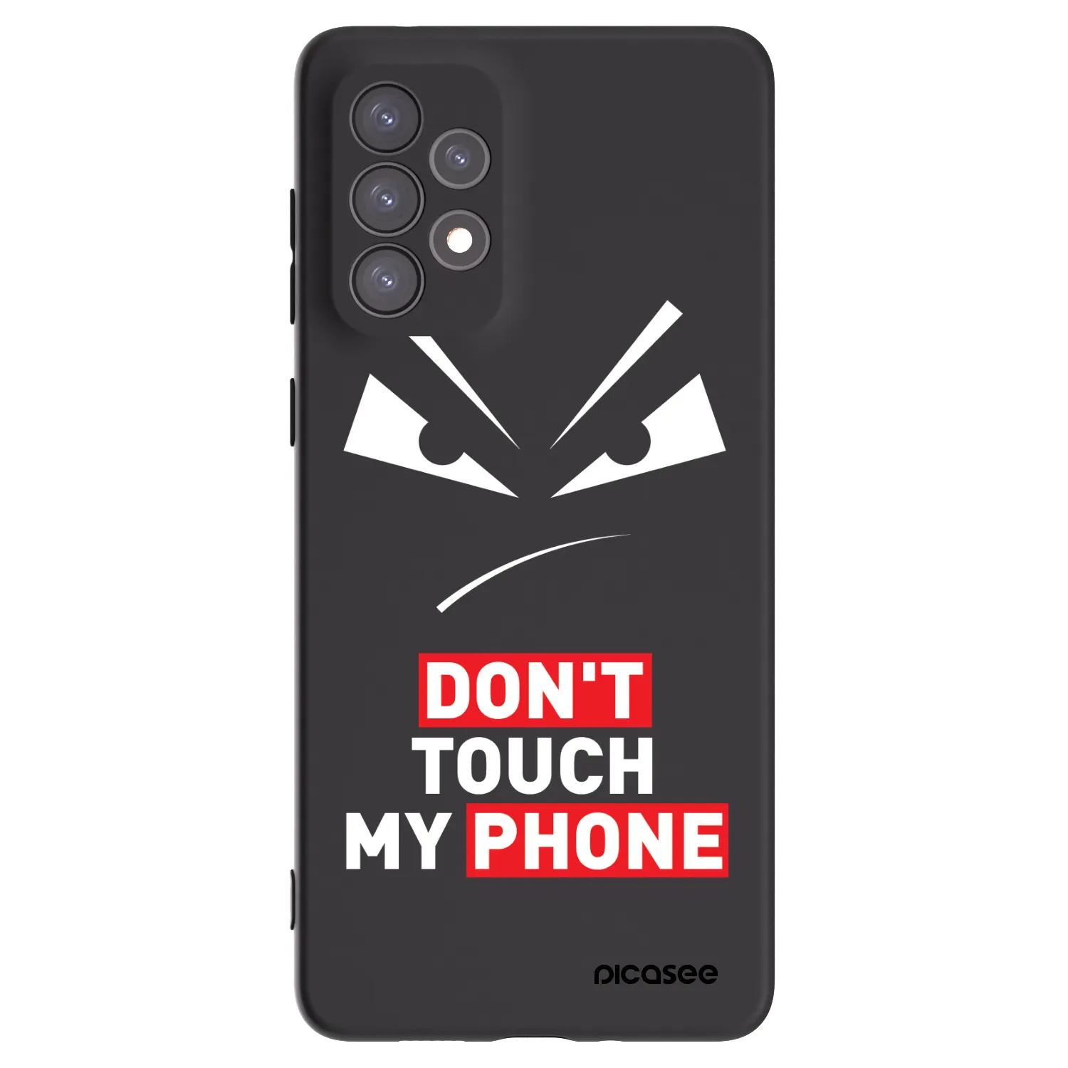 Picasee silikónový čierny obal pre Samsung Galaxy A73 5G - Evil Eye - Transparent