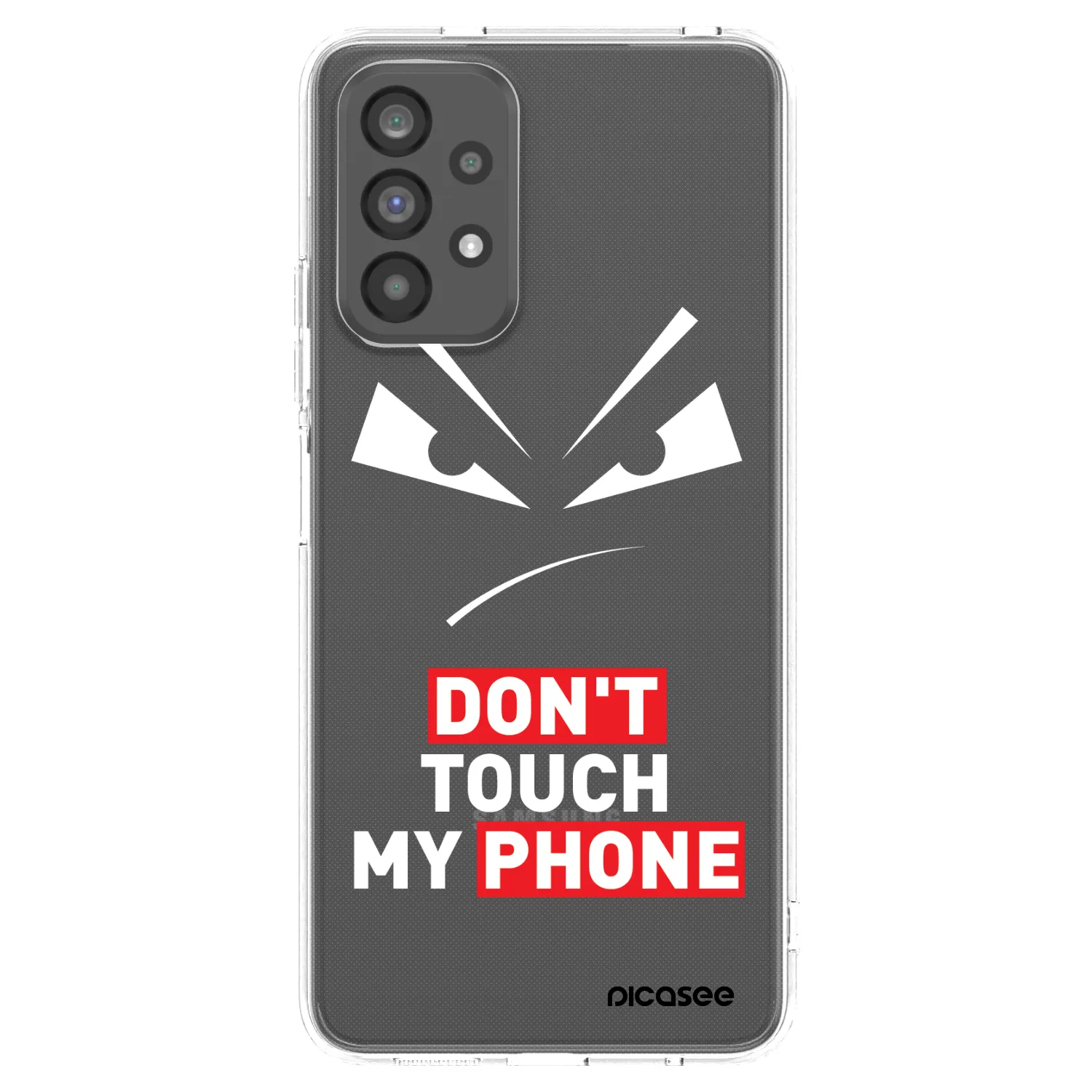 Picasee silikónový prehľadný obal pre Samsung Galaxy A73 5G - Evil Eye - Transparent