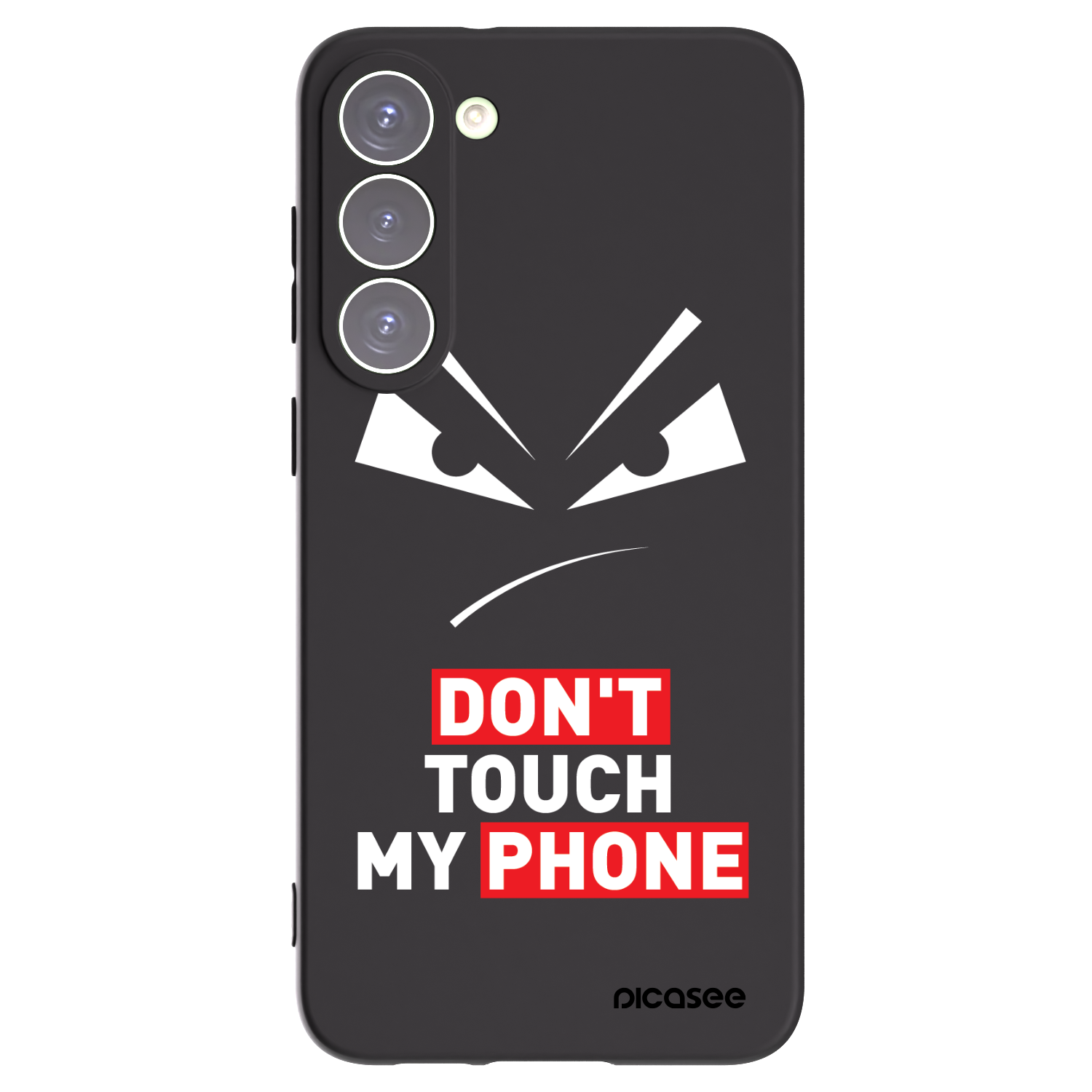 Picasee silikónový čierny obal pre Samsung Galaxy S23+ 5G - Evil Eye - Transparent