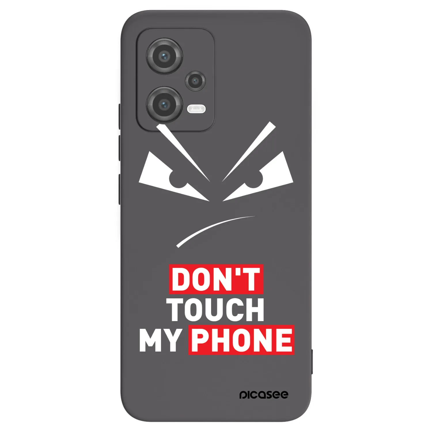 Picasee silikónový čierny obal pre Xiaomi Poco X5 - Evil Eye - Transparent
