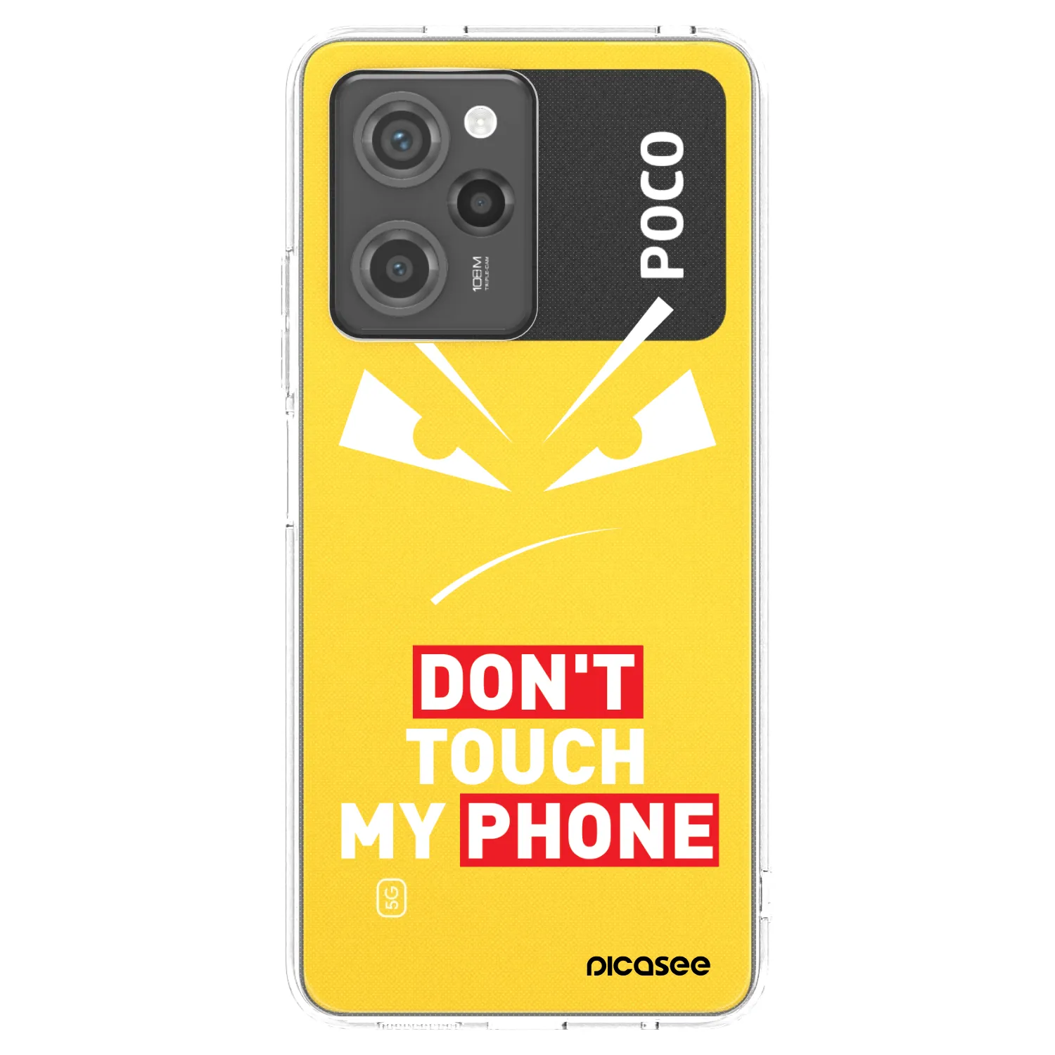 Picasee silikónový prehľadný obal pre Xiaomi Poco X5 Pro - Evil Eye - Transparent