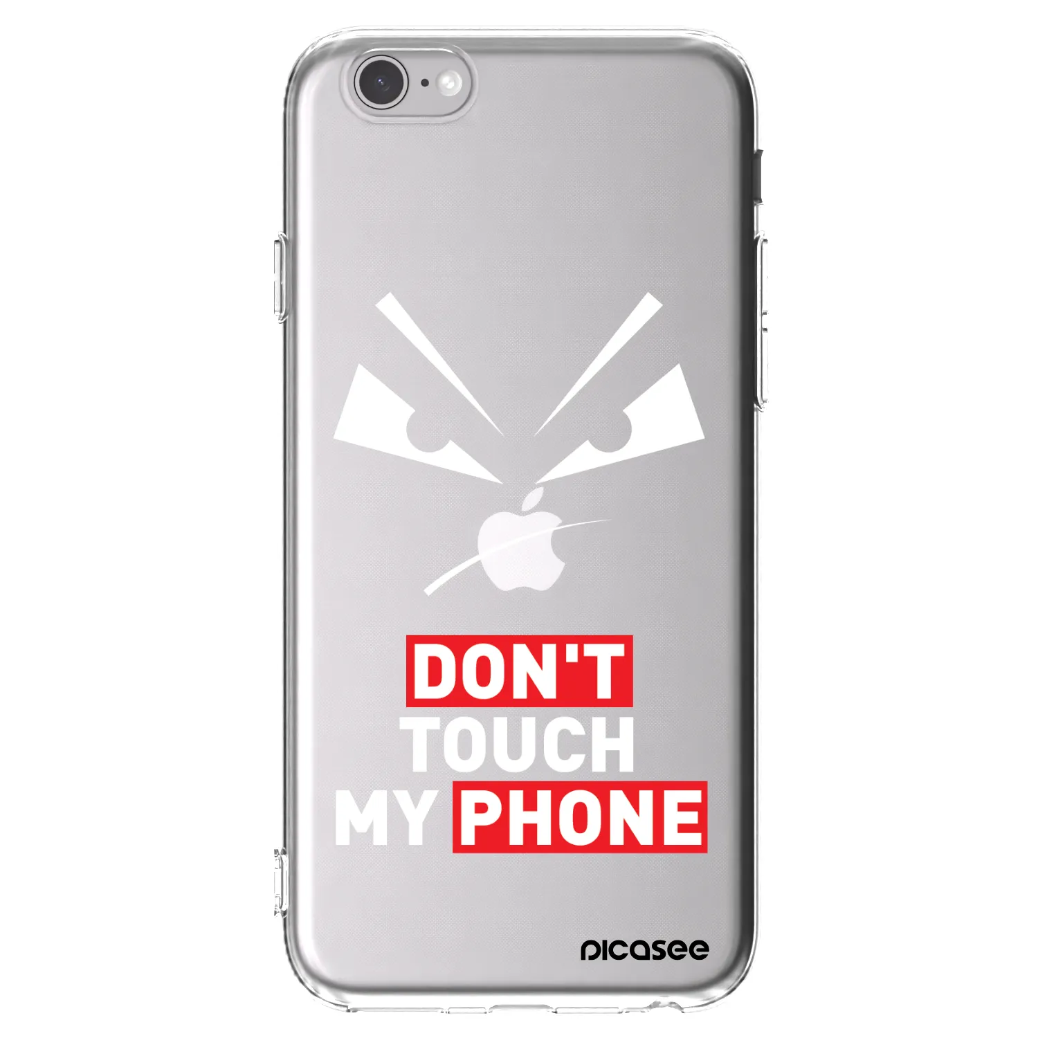 Silikónový prehľadný obal pre Apple iPhone 6/6S - Evil Eye - Transparent