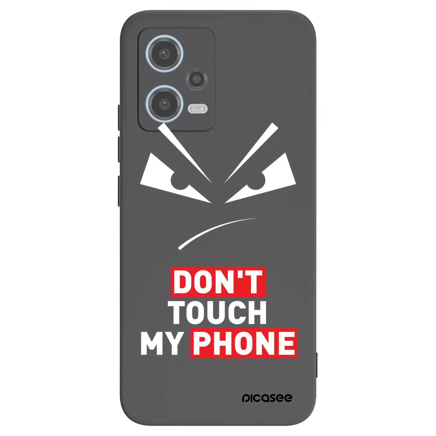 Picasee silikónový čierny obal pre Xiaomi Redmi Note 12 5G - Evil Eye - Transparent