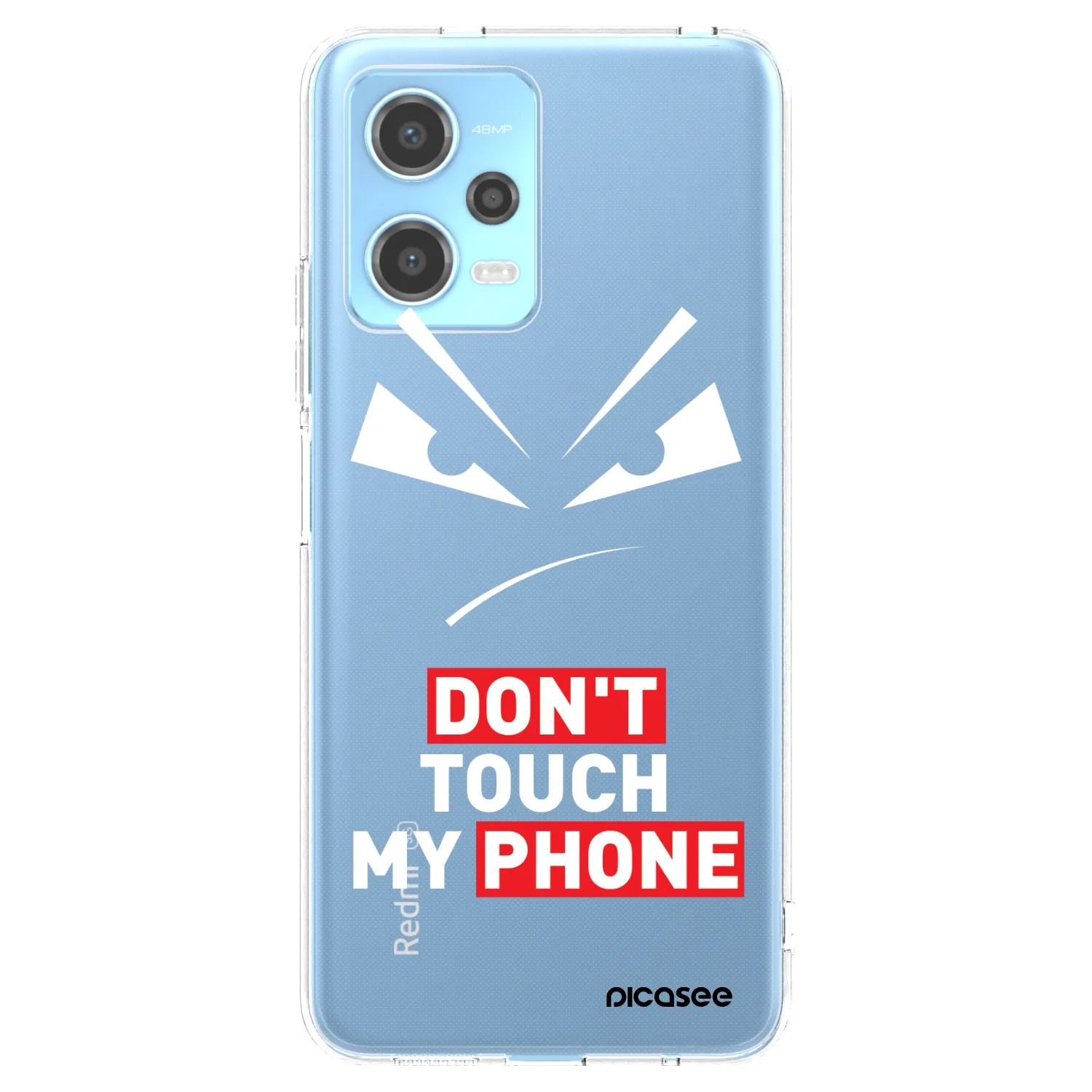 Picasee silikónový prehľadný obal pre Xiaomi Redmi Note 12 5G - Evil Eye - Transparent