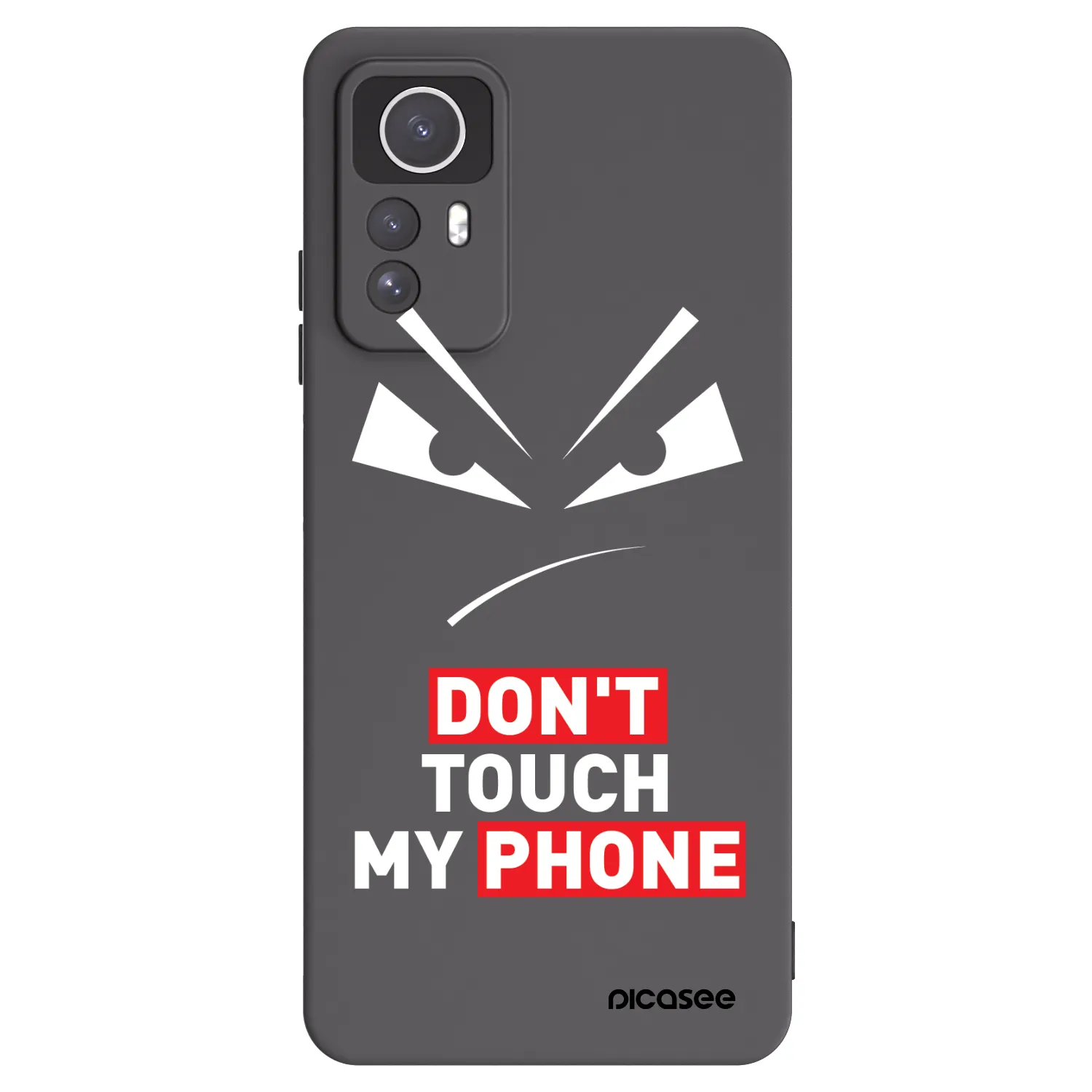 Picasee silikónový čierny obal pre Xiaomi Redmi Note 12S - Evil Eye - Transparent
