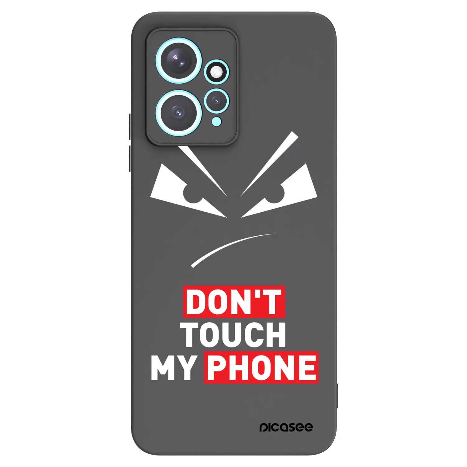 Picasee silikónový čierny obal pre Xiaomi Redmi Note 12 4G - Evil Eye - Transparent
