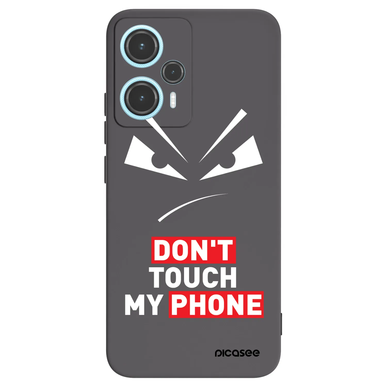 Picasee silikónový čierny obal pre Xiaomi Poco F5 - Evil Eye - Transparent
