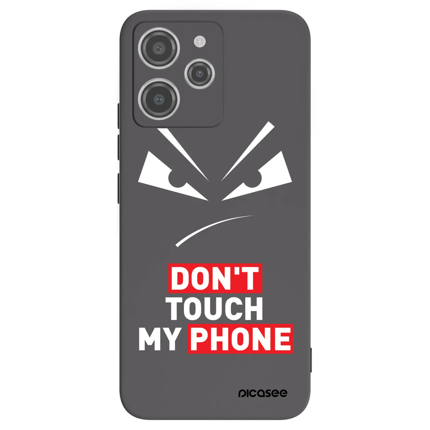 Picasee silikónový čierny obal pre Xiaomi Redmi 12 4G - Evil Eye - Transparent