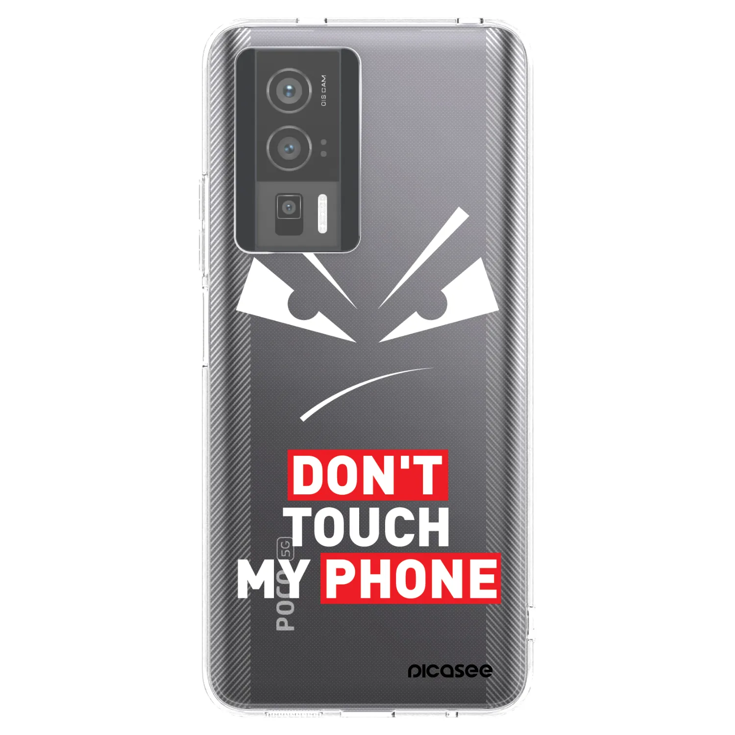Picasee silikónový prehľadný obal pre Xiaomi Poco F5 Pro 5G - Evil Eye - Transparent