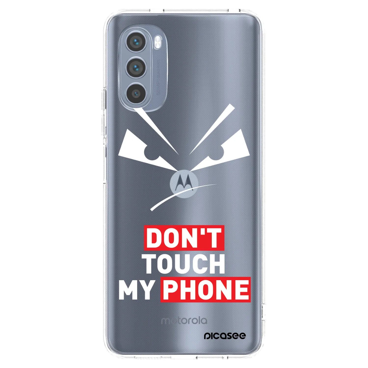 Silikónový prehľadný obal pre Motorola Moto G62 - Evil Eye - Transparent