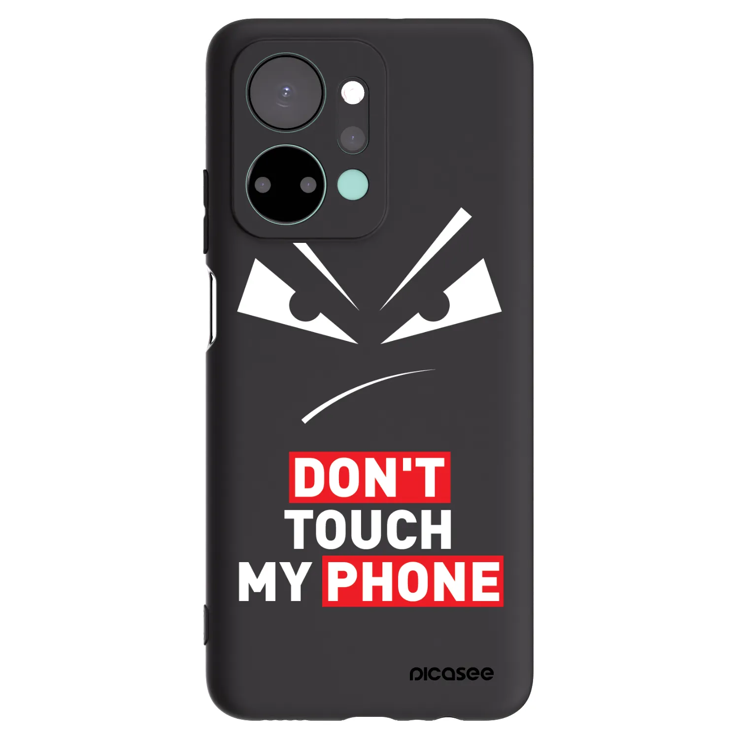 Picasee silikónový čierny obal pre Honor X7a - Evil Eye - Transparent
