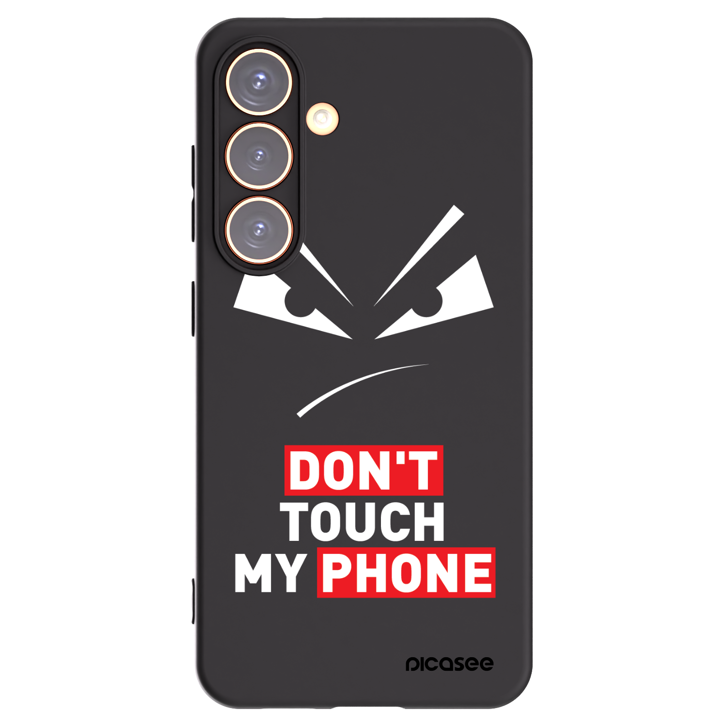Picasee silikónový čierny obal pre Samsung Galaxy S24 S921B 5G - Evil Eye - Transparent