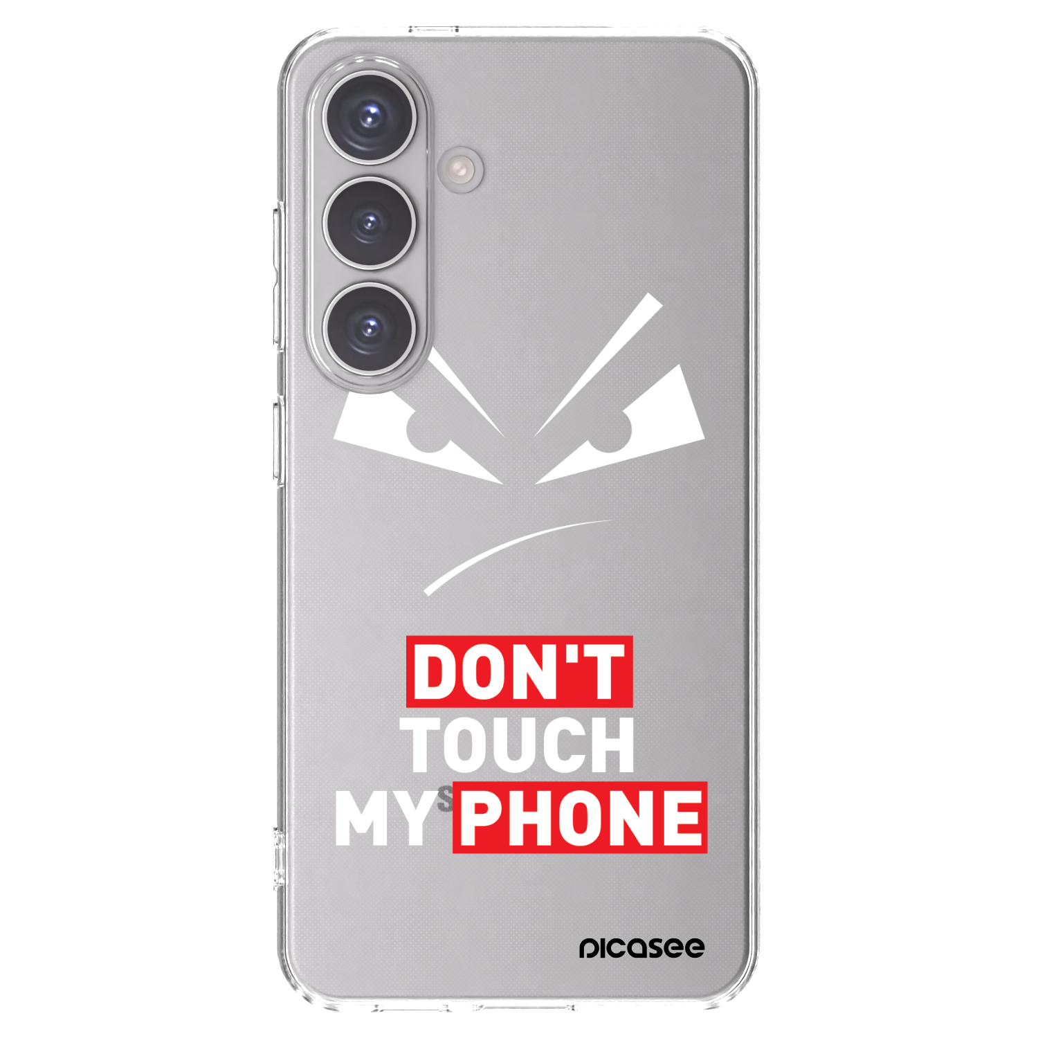 Picasee silikónový prehľadný obal pre Samsung Galaxy S24 S921B 5G - Evil Eye - Transparent