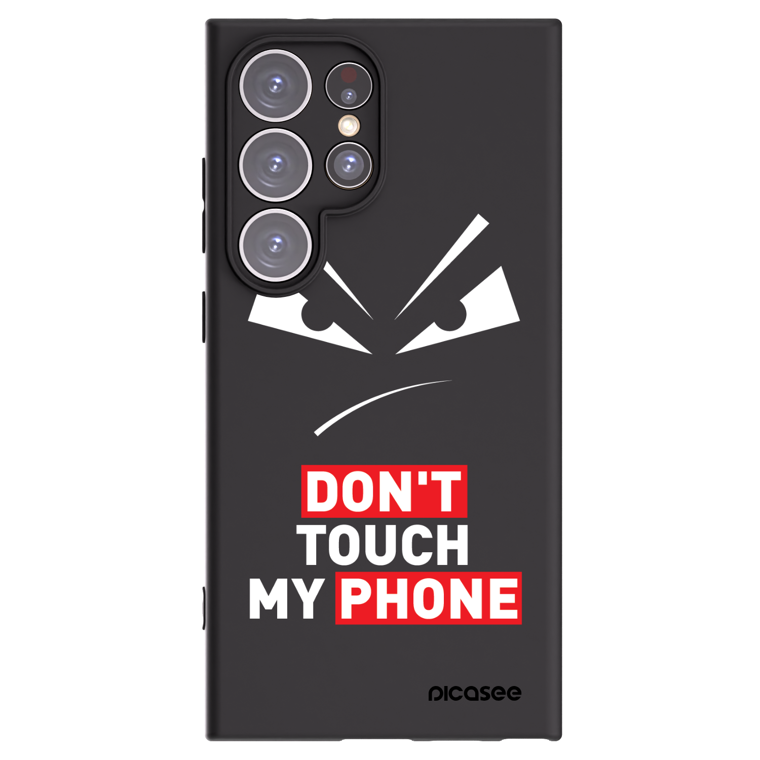 Silikónový čierny obal pre Samsung Galaxy S24 Ultra S928B 5G - Evil Eye - Transparent