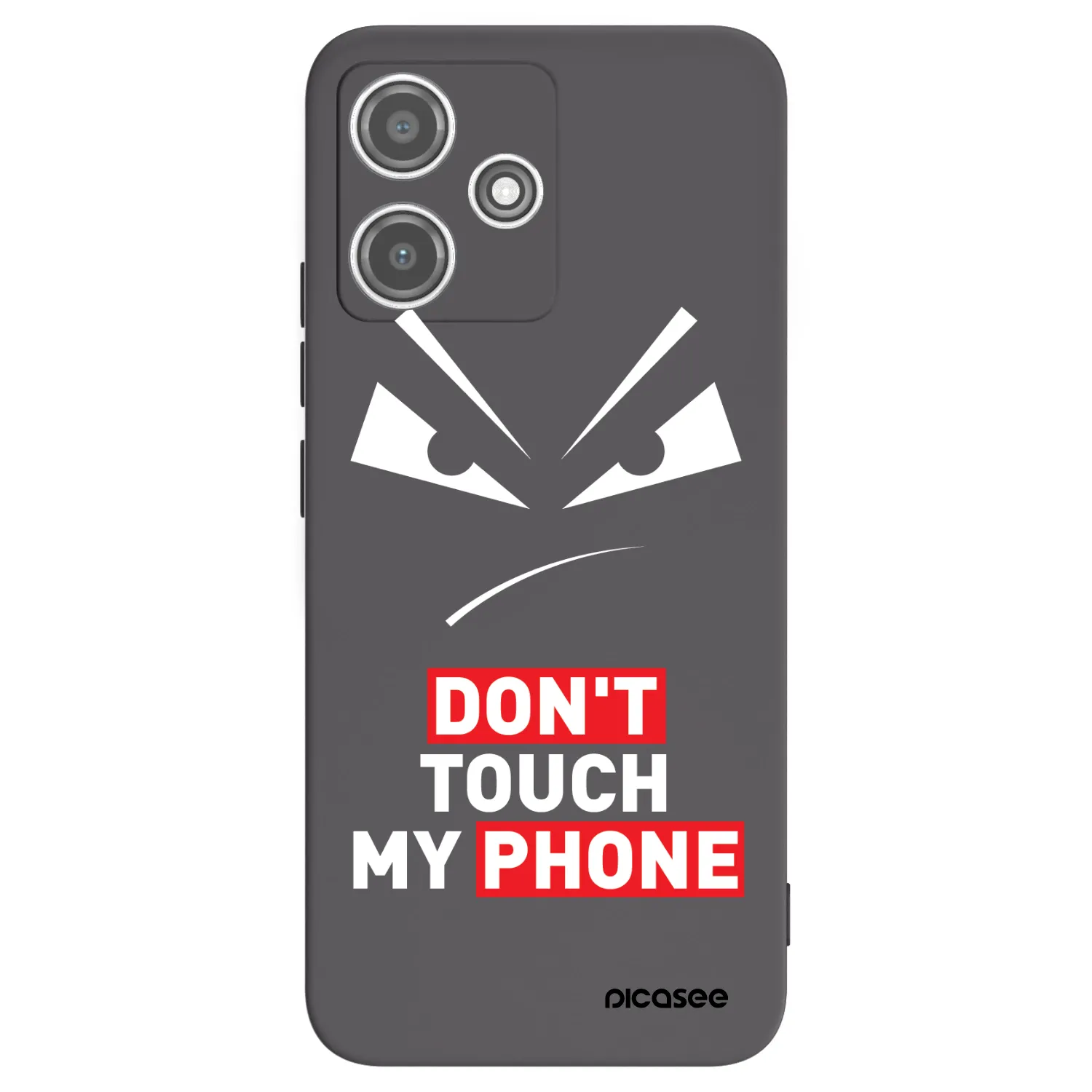 Picasee silikónový čierny obal pre Xiaomi Redmi 12 5G - Evil Eye - Transparent