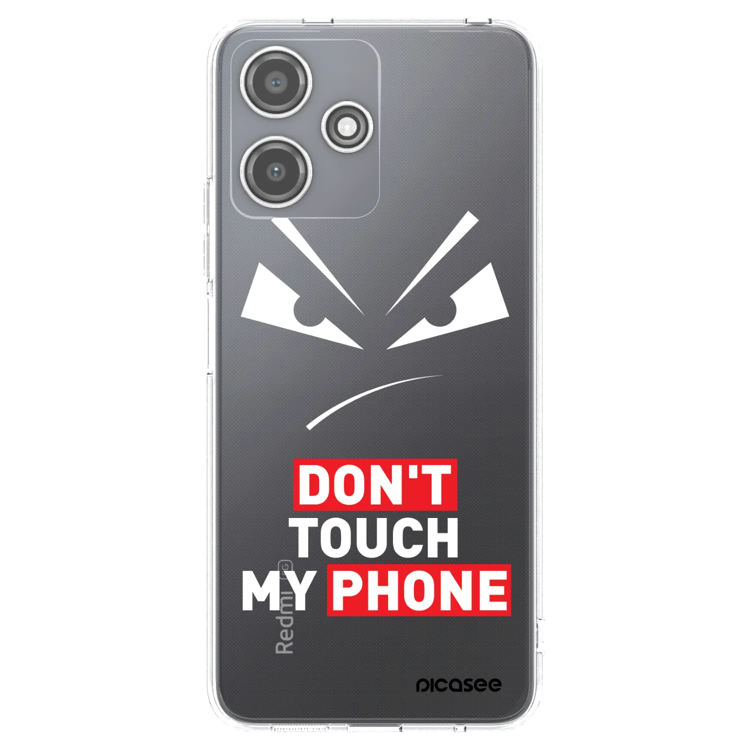 Picasee silikónový prehľadný obal pre Xiaomi Redmi 12 5G - Evil Eye - Transparent