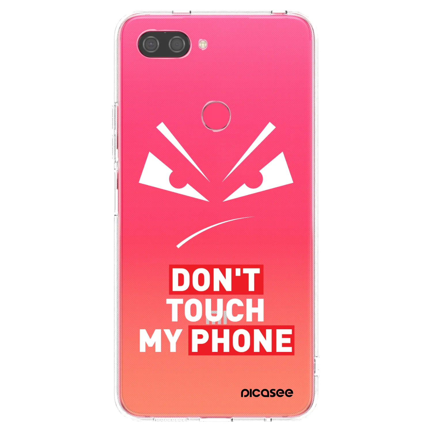 Picasee silikónový prehľadný obal pre Xiaomi Mi 8 Lite - Evil Eye - Transparent
