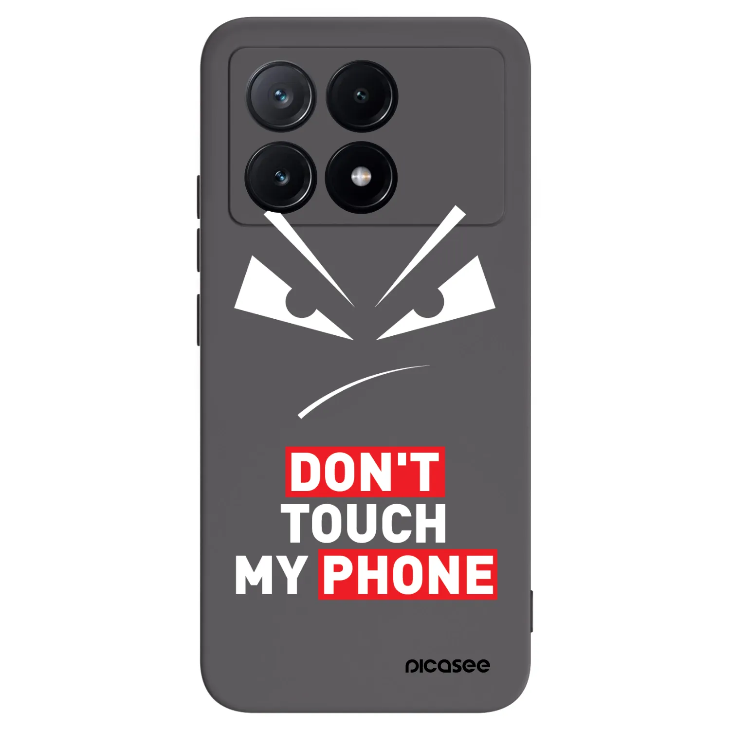 Picasee silikónový čierny obal pre Xiaomi Poco X6 Pro - Evil Eye - Transparent