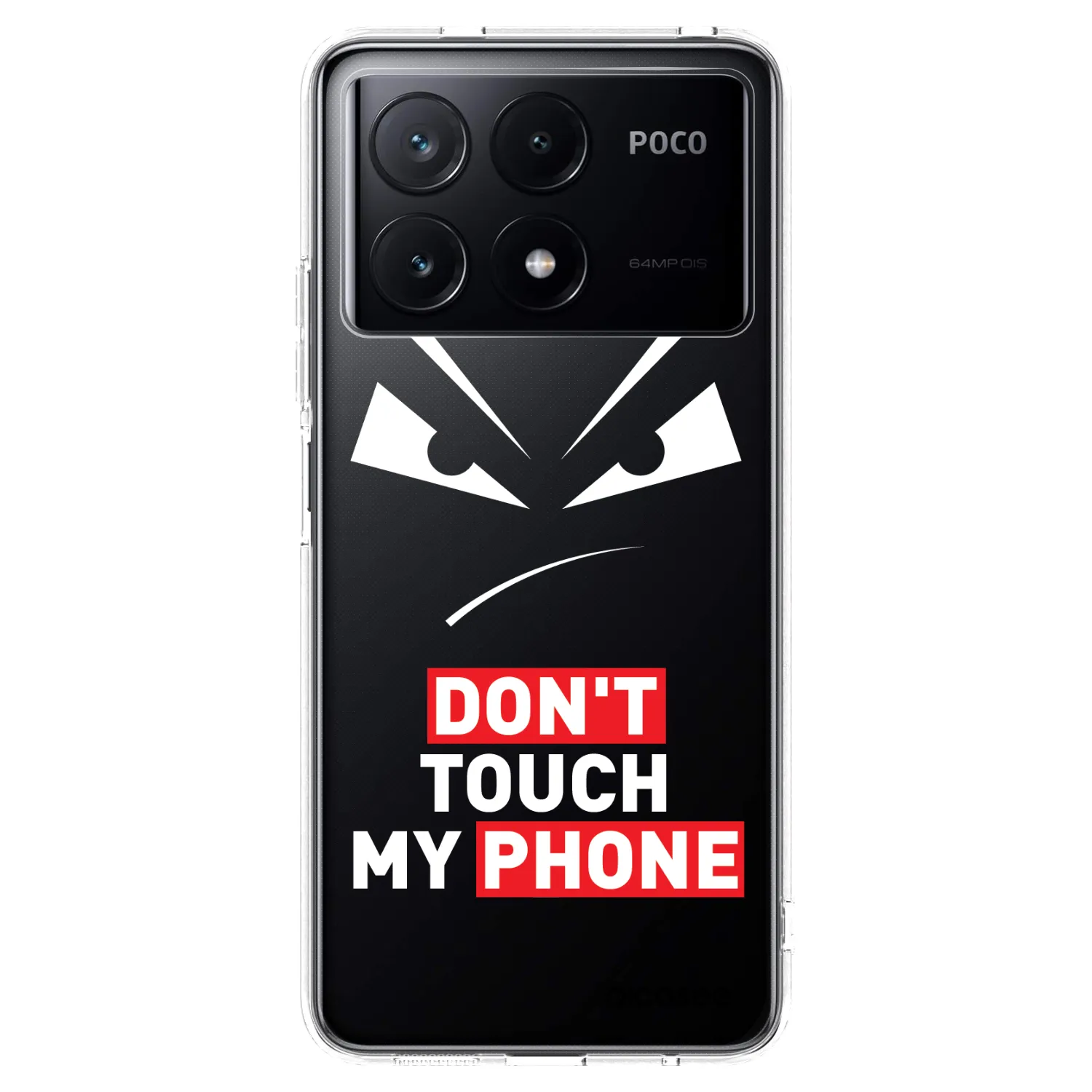 Picasee silikónový prehľadný obal pre Xiaomi Poco X6 Pro - Evil Eye - Transparent