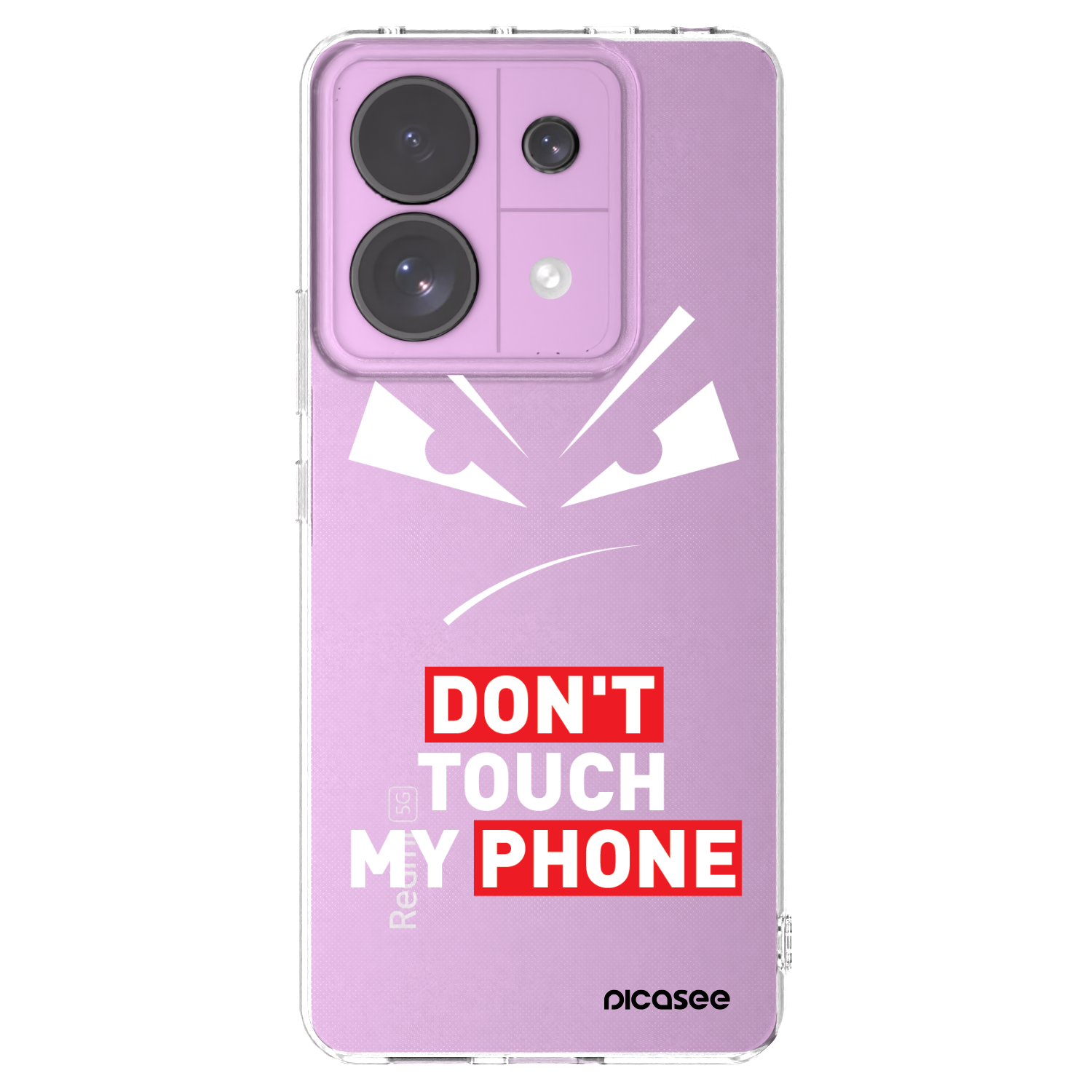 Picasee silikónový prehľadný obal pre Xiaomi Redmi Note 13 Pro 5G - Evil Eye - Transparent