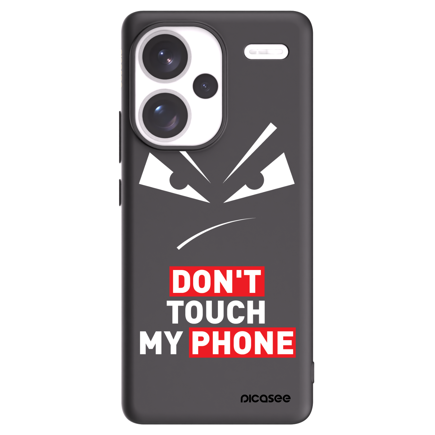 Picasee silikónový čierny obal pre Xiaomi Redmi Note 13 Pro+ 5G - Evil Eye - Transparent
