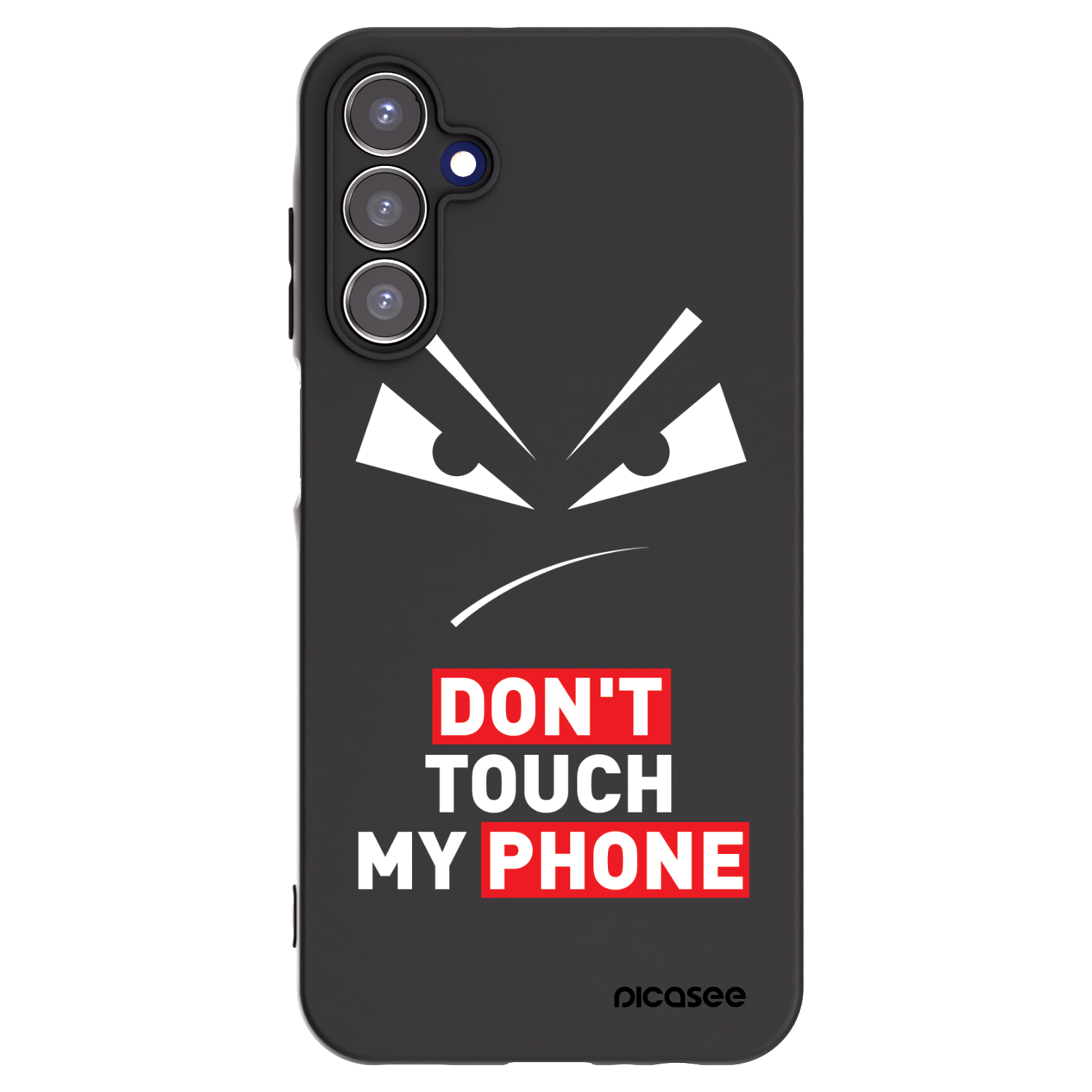 Picasee silikónový čierny obal pre Samsung Galaxy A15 A156B 5G - Evil Eye - Transparent