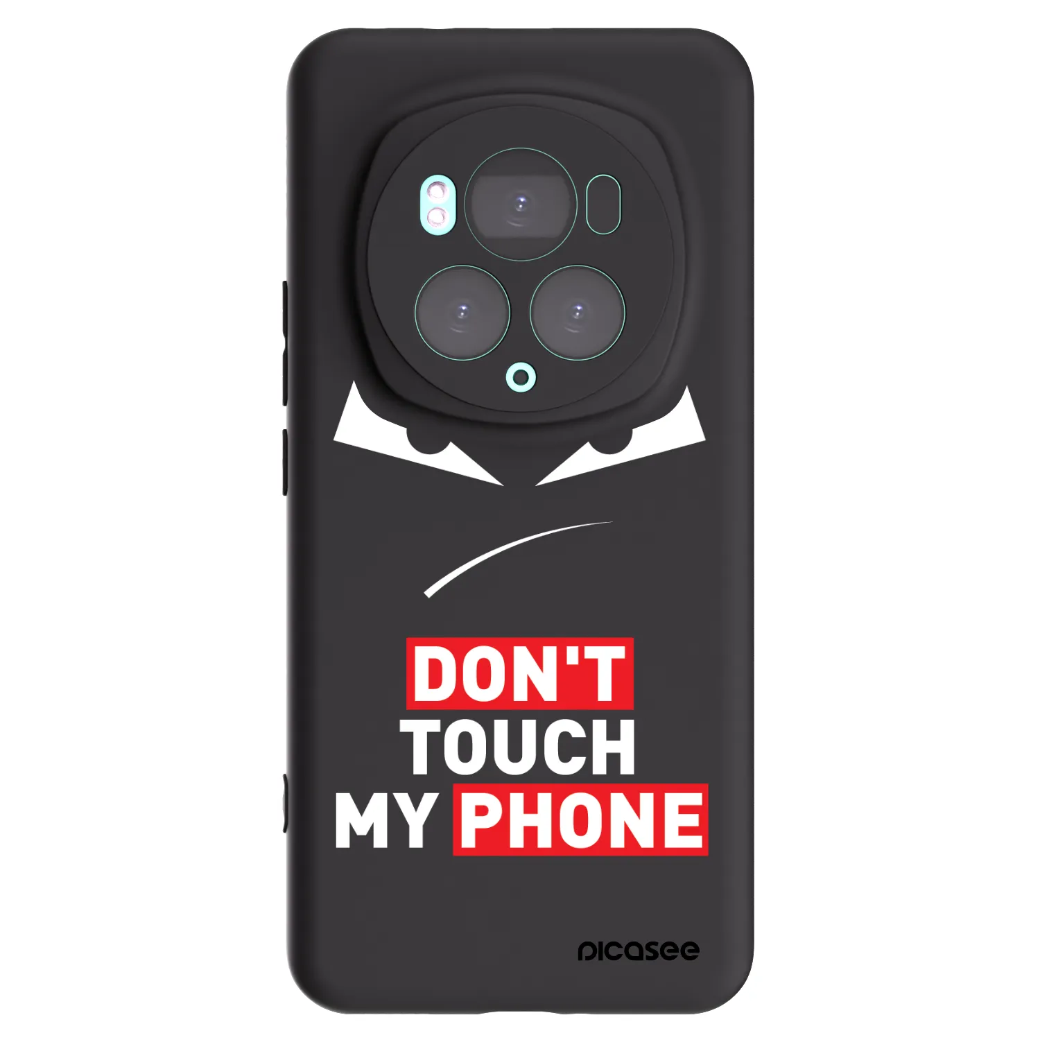 Picasee silikónový čierny obal pre Honor Magic6 Pro - Evil Eye - Transparent