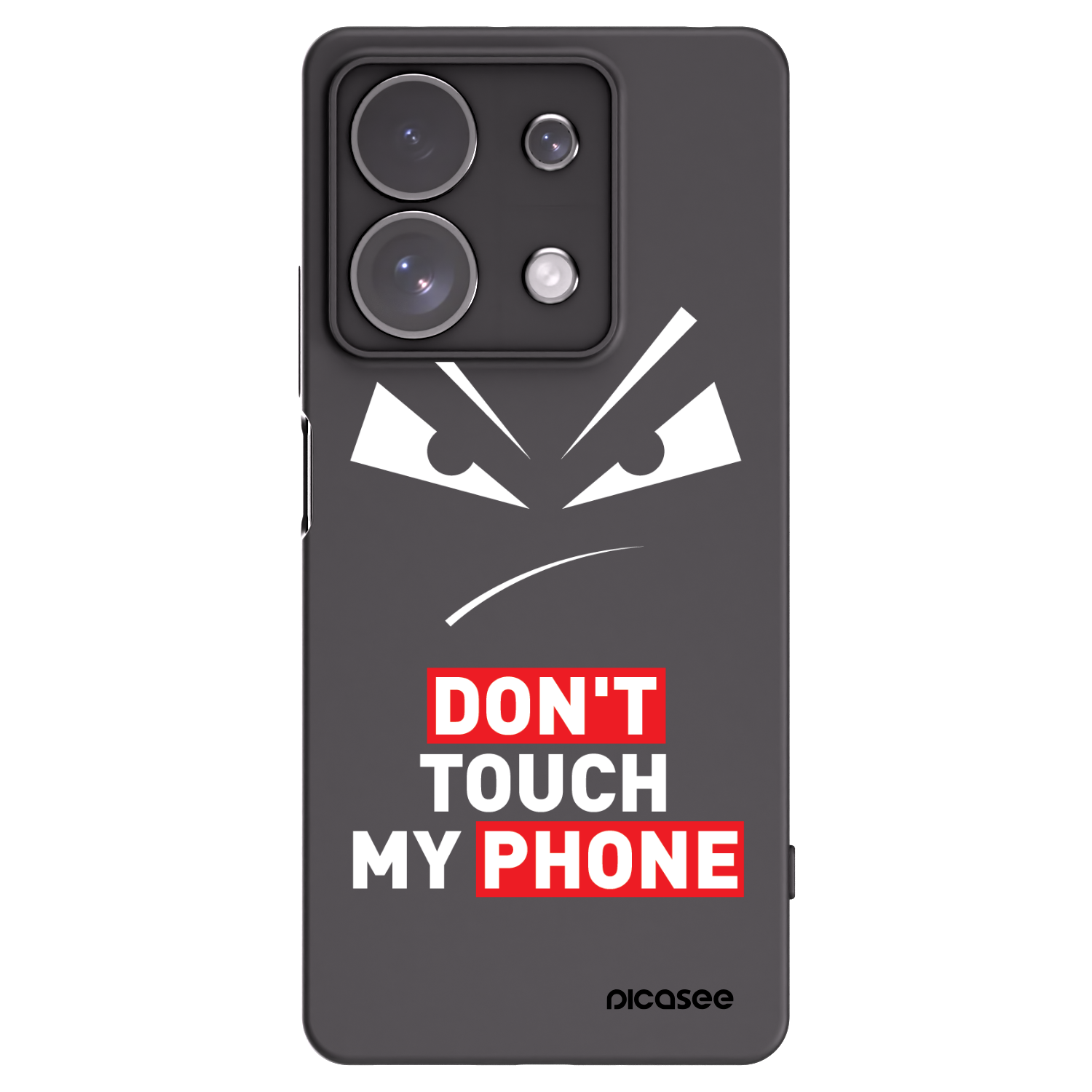 Picasee silikónový čierny obal pre Xiaomi Redmi Note 13 Pro 4G - Evil Eye - Transparent