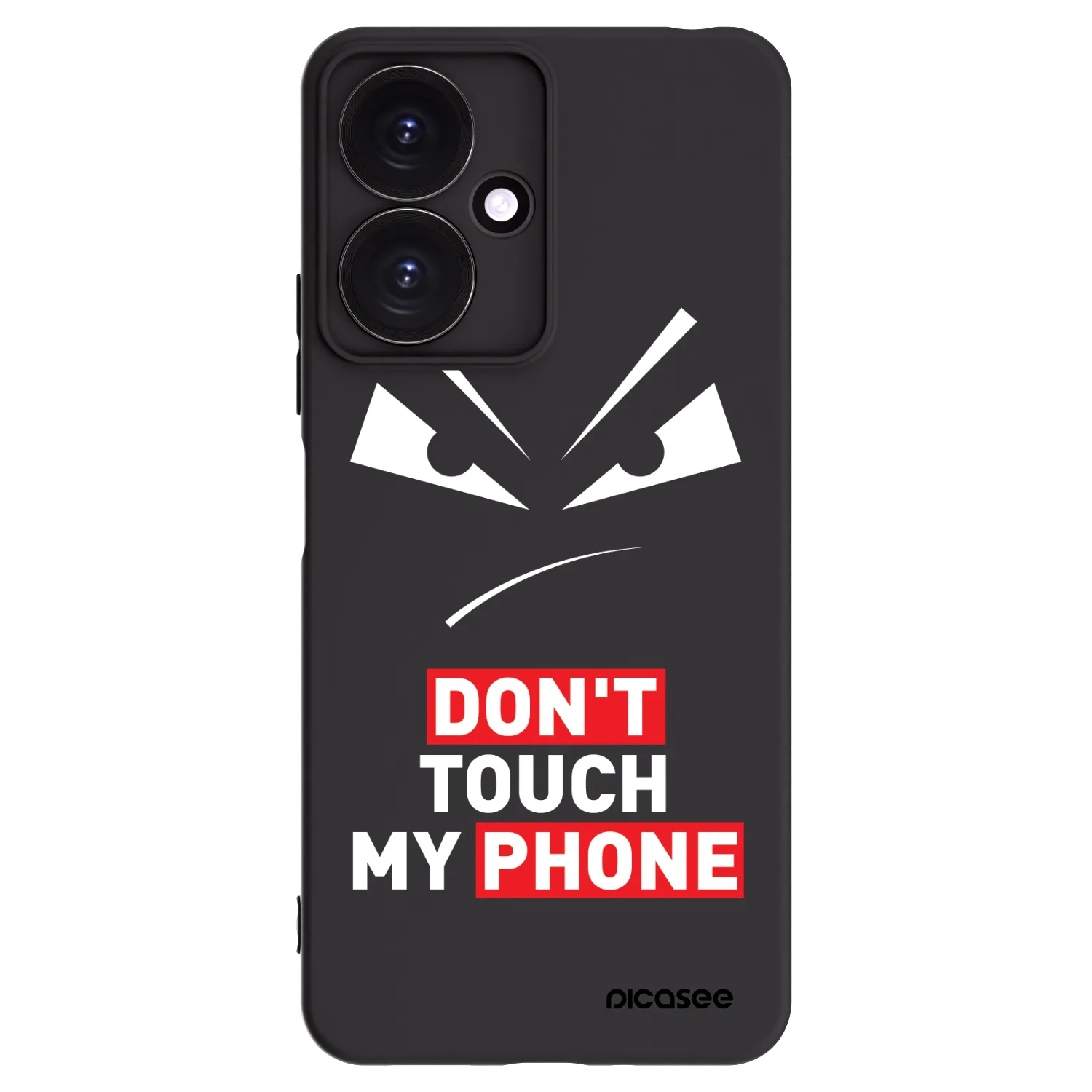 Picasee silikónový čierny obal pre Xiaomi Redmi 13C 5G - Evil Eye - Transparent
