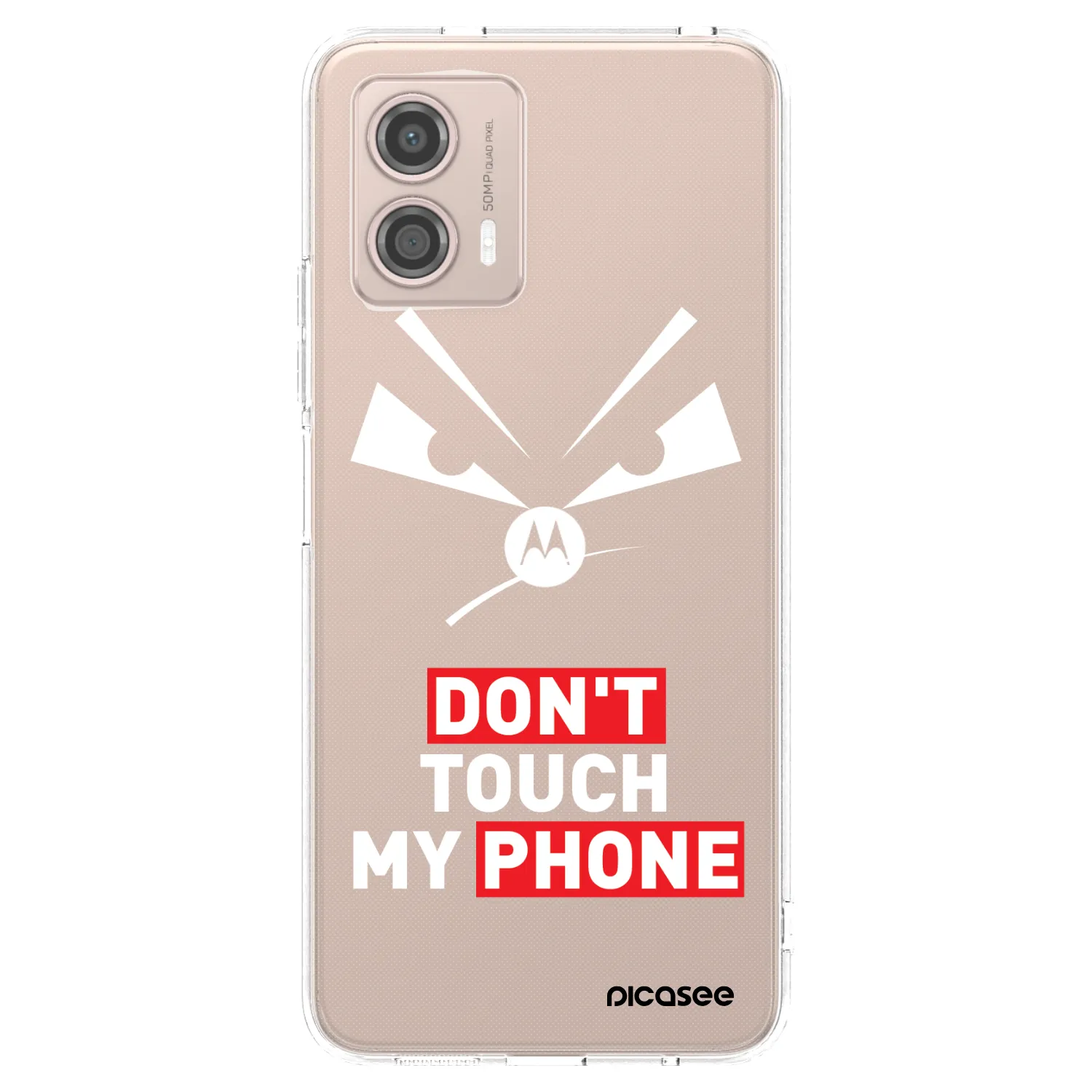 Picasee silikónový prehľadný obal pre Motorola Moto G53 5G - Evil Eye - Transparent