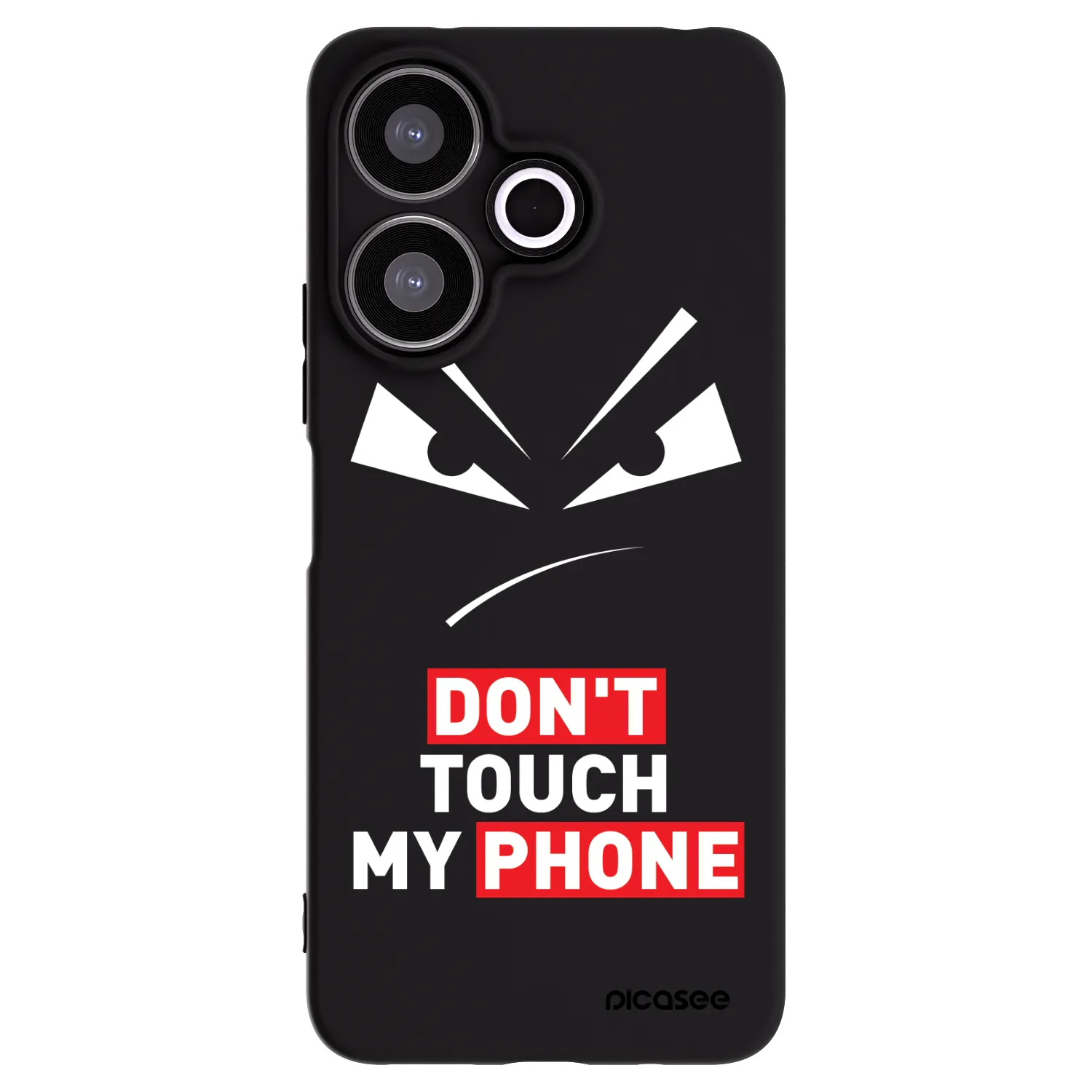 Picasee silikónový čierny obal pre Xiaomi Redmi 13 4G - Evil Eye - Transparent