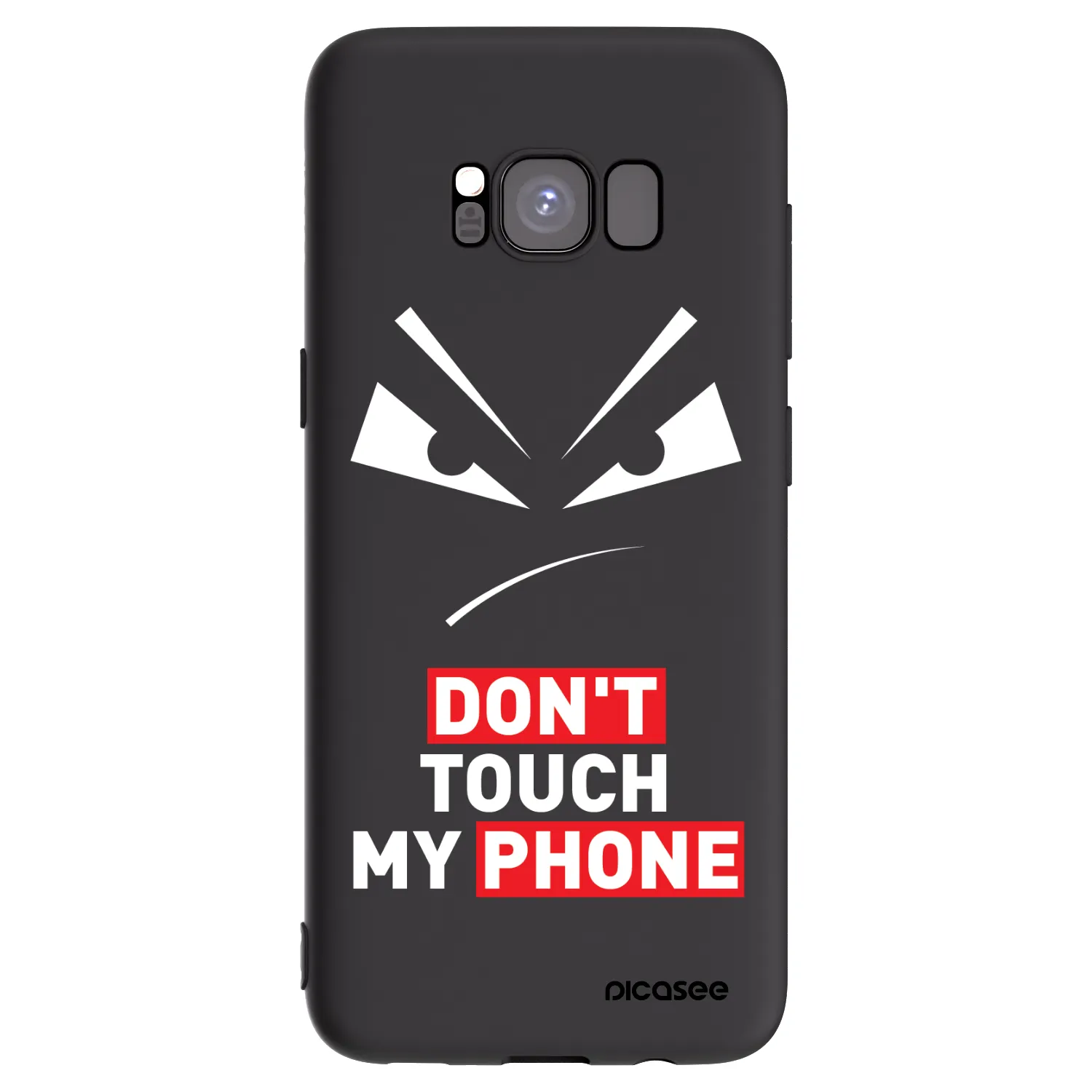Picasee silikónový čierny obal pre Samsung Galaxy S8 G950F - Evil Eye - Transparent