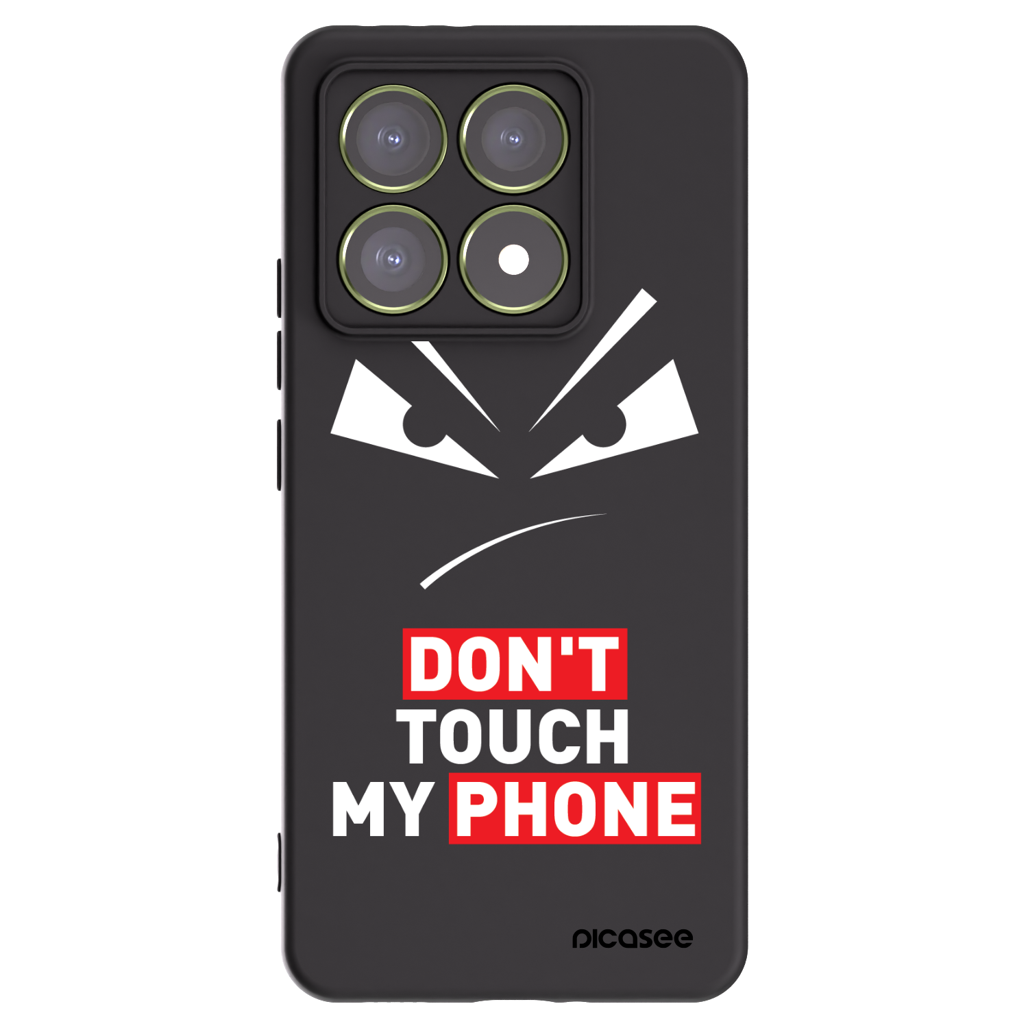 Picasee silikónový čierny obal pre Xiaomi 14T - Evil Eye - Transparent