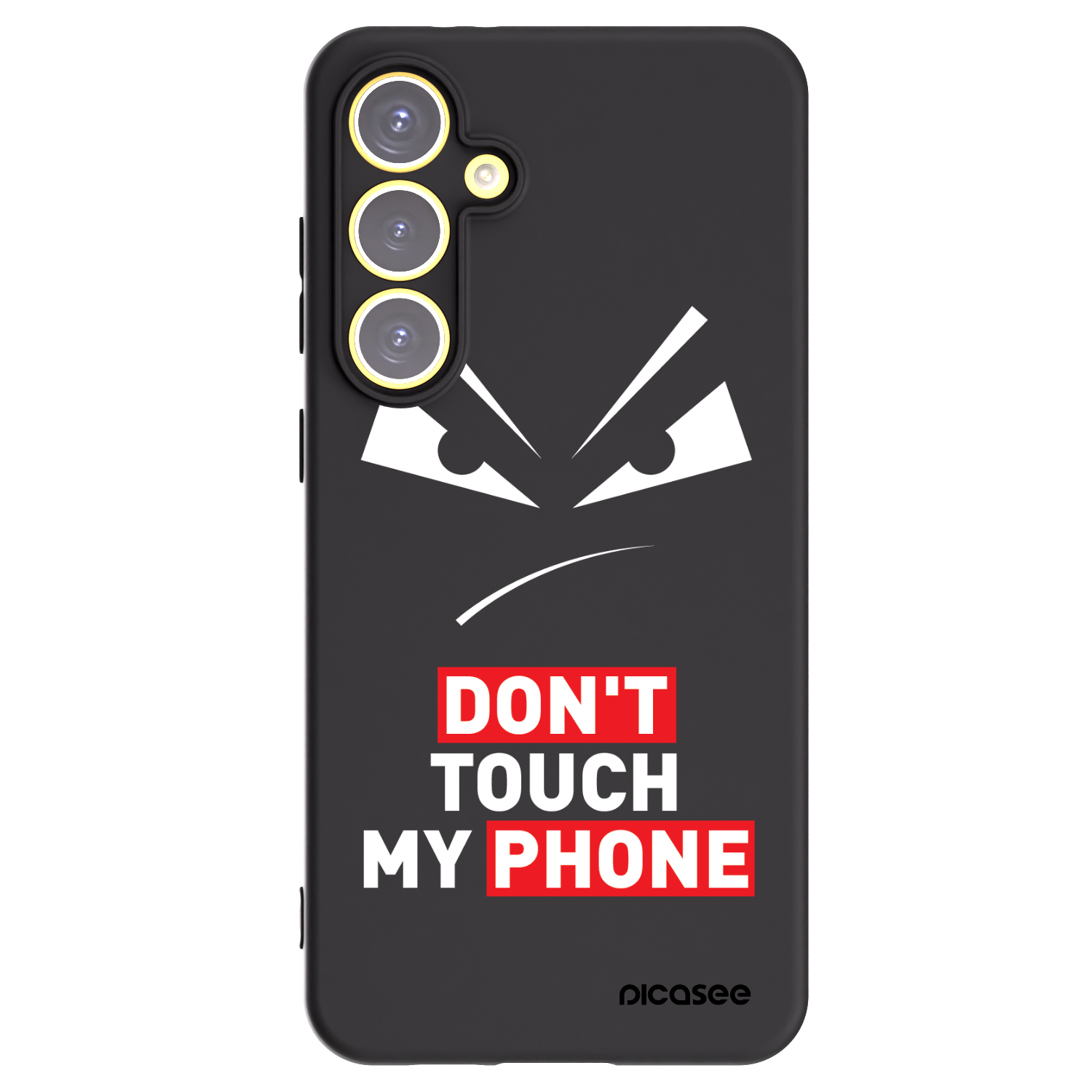 Picasee silikónový čierny obal pre Samsung Galaxy S24 FE S721B - Evil Eye - Transparent