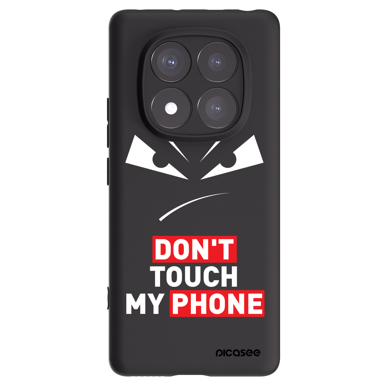 Picasee silikónový čierny obal pre Xiaomi Redmi Note 14 Pro 5G - Evil Eye - Transparent