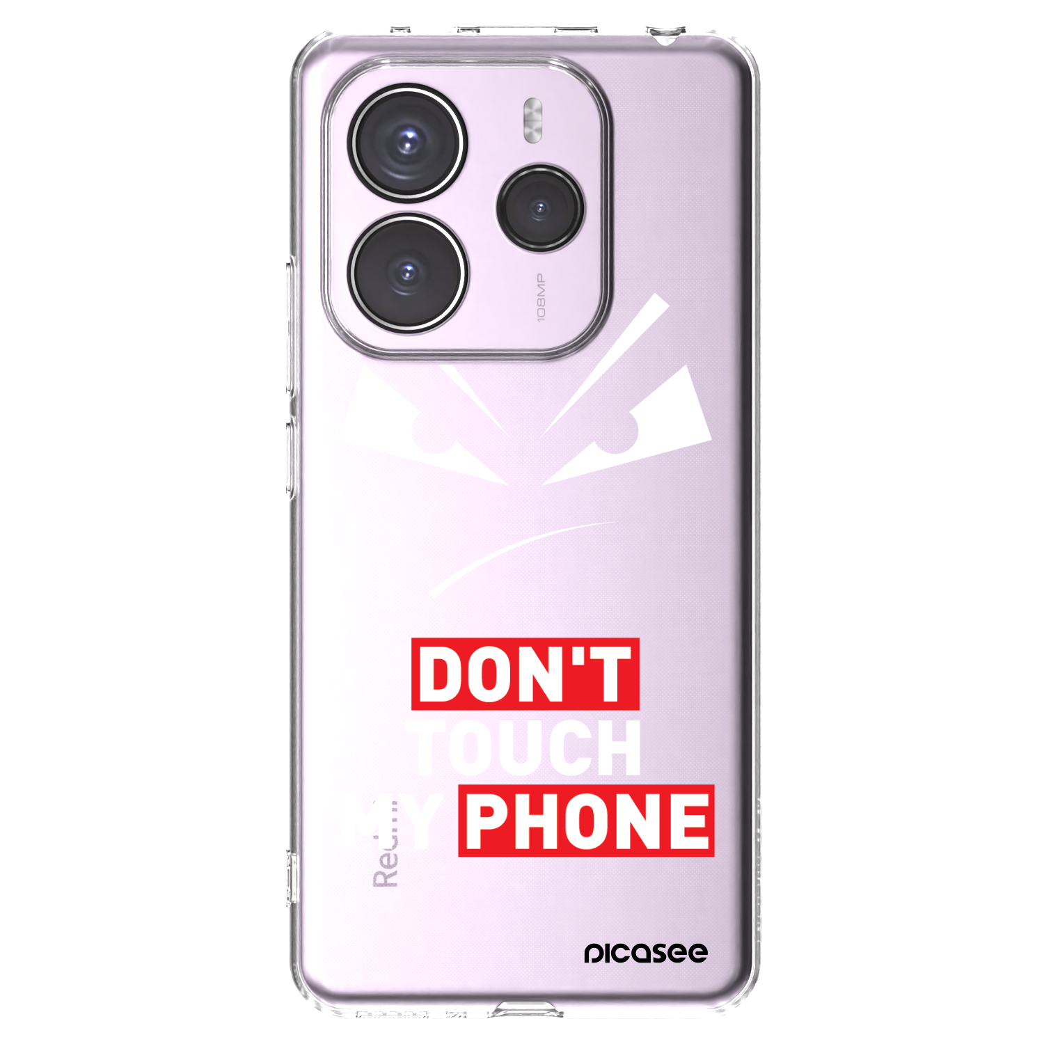 Picasee silikónový prehľadný obal pre Xiaomi Redmi Note 14 5G - Evil Eye - Transparent