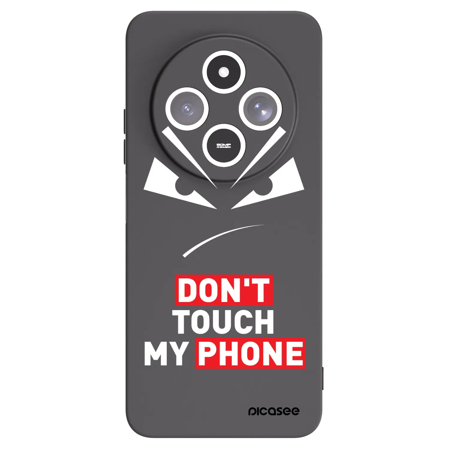 Picasee silikónový čierny obal pre Xiaomi Redmi 14C - Evil Eye - Transparent