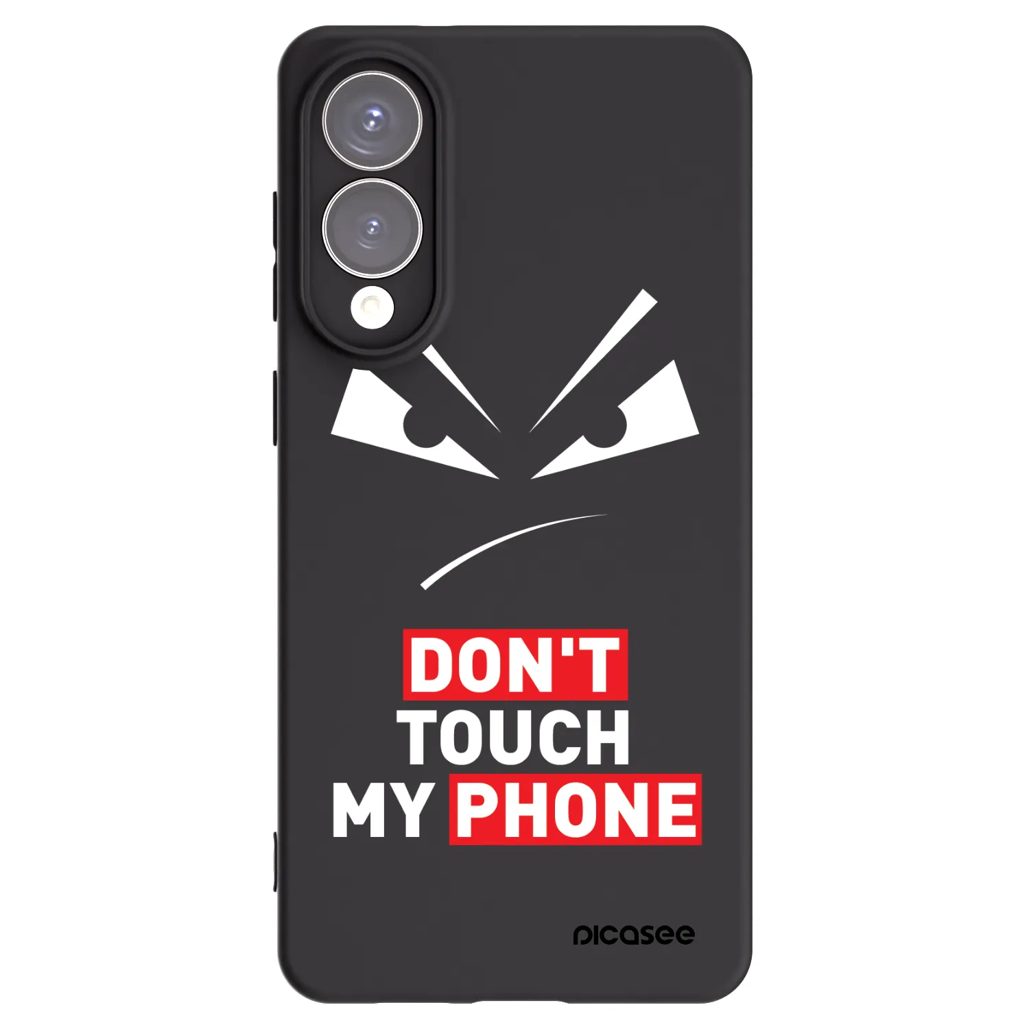 Silikónový čierny obal pre Samsung Galaxy S25 Edge 5G - Evil Eye - Transparent