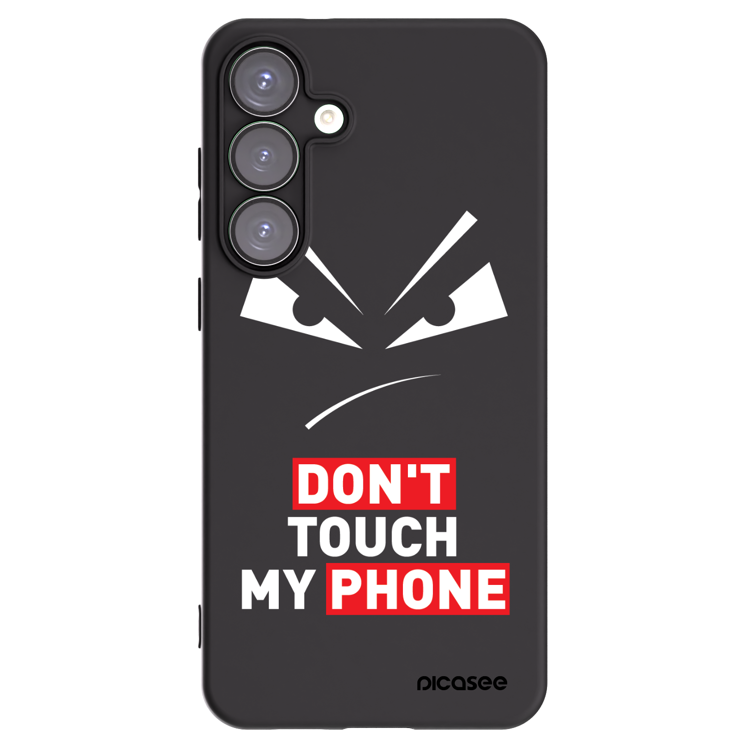 Picasee silikónový čierny obal pre Samsung Galaxy S25+ 5G - Evil Eye - Transparent