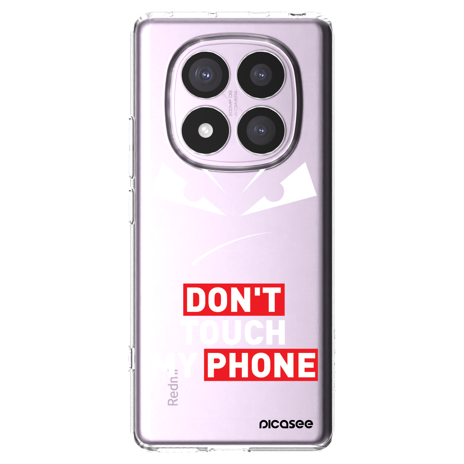 Picasee silikónový prehľadný obal pre Xiaomi Redmi Note 14 Pro 4G - Evil Eye - Transparent