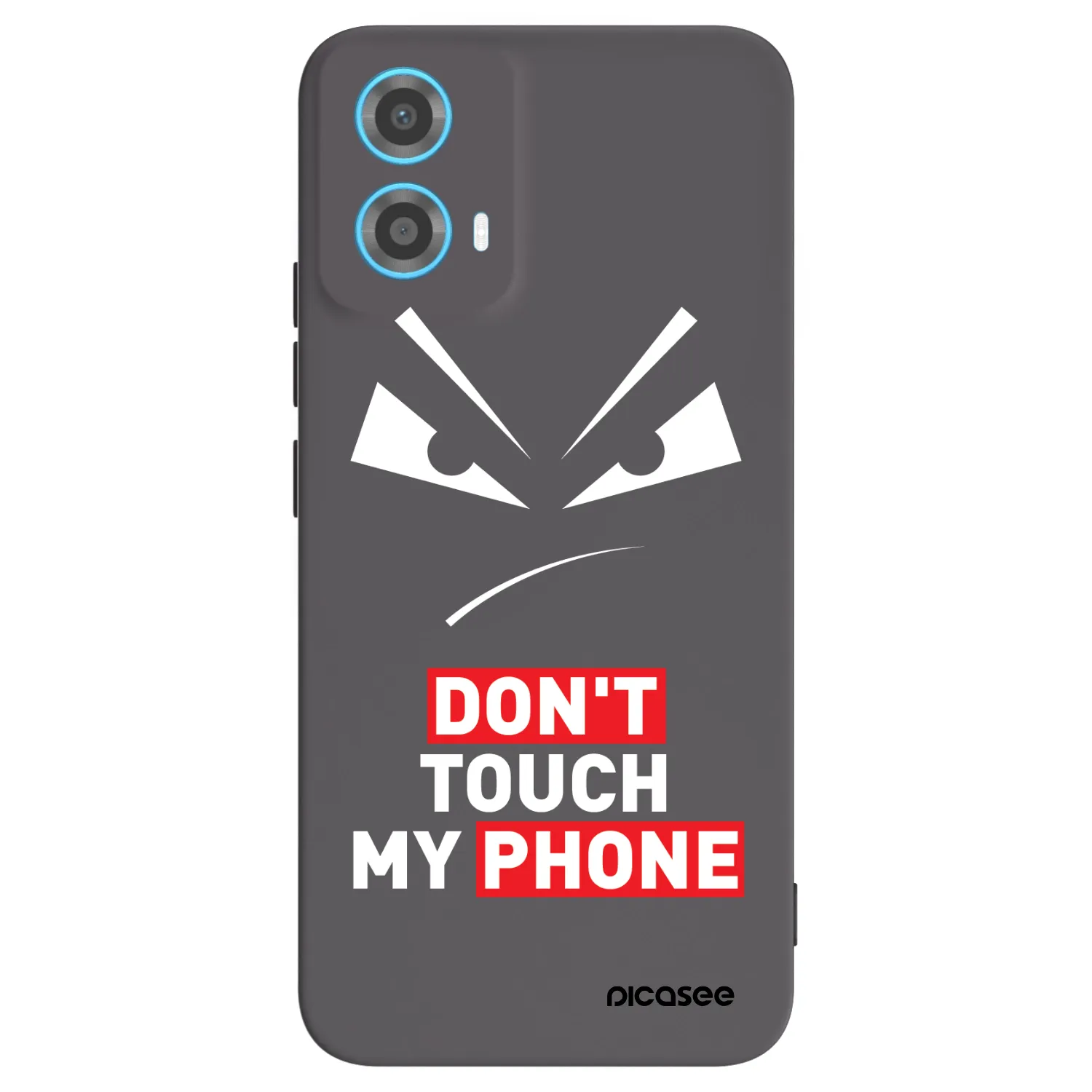 Picasee silikónový čierny obal pre Motorola Moto G34 5G - Evil Eye - Transparent