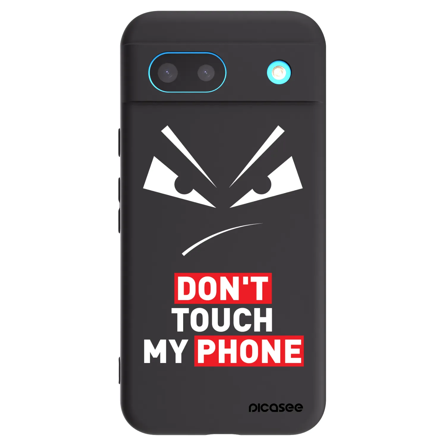 Picasee silikónový čierny obal pre Google Pixel 8a - Evil Eye - Transparent