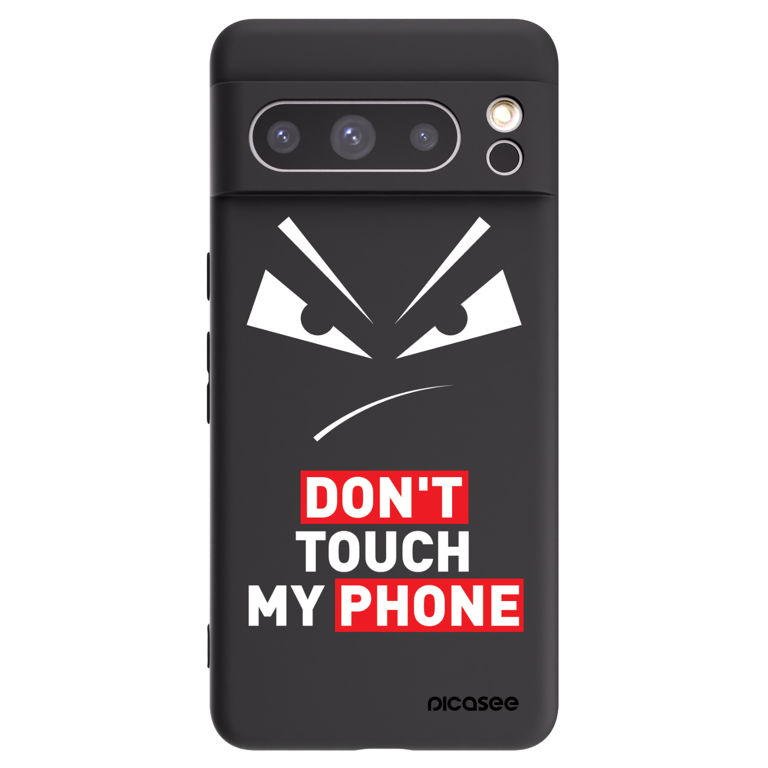 Picasee silikónový čierny obal pre Google Pixel 8 Pro - Evil Eye - Transparent